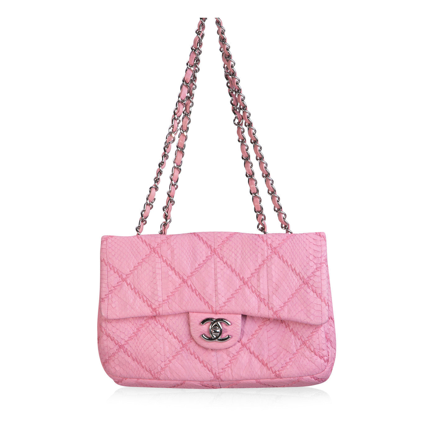 Chanel Classic Python Flap Bag
