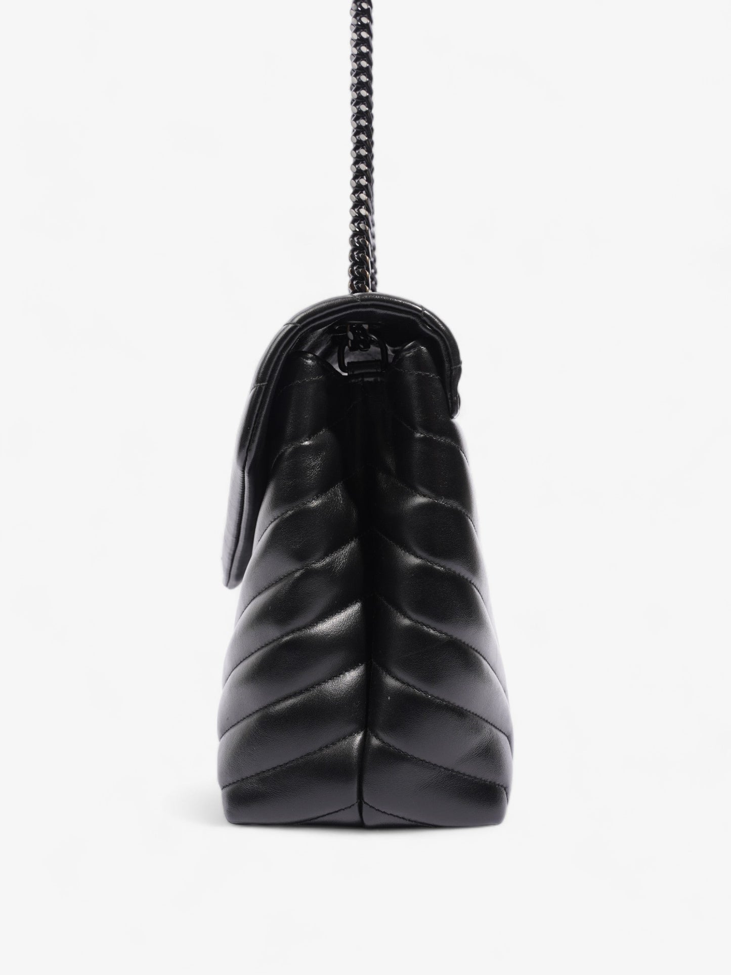 Saint Laurent Lou Lou Black Leather Medium