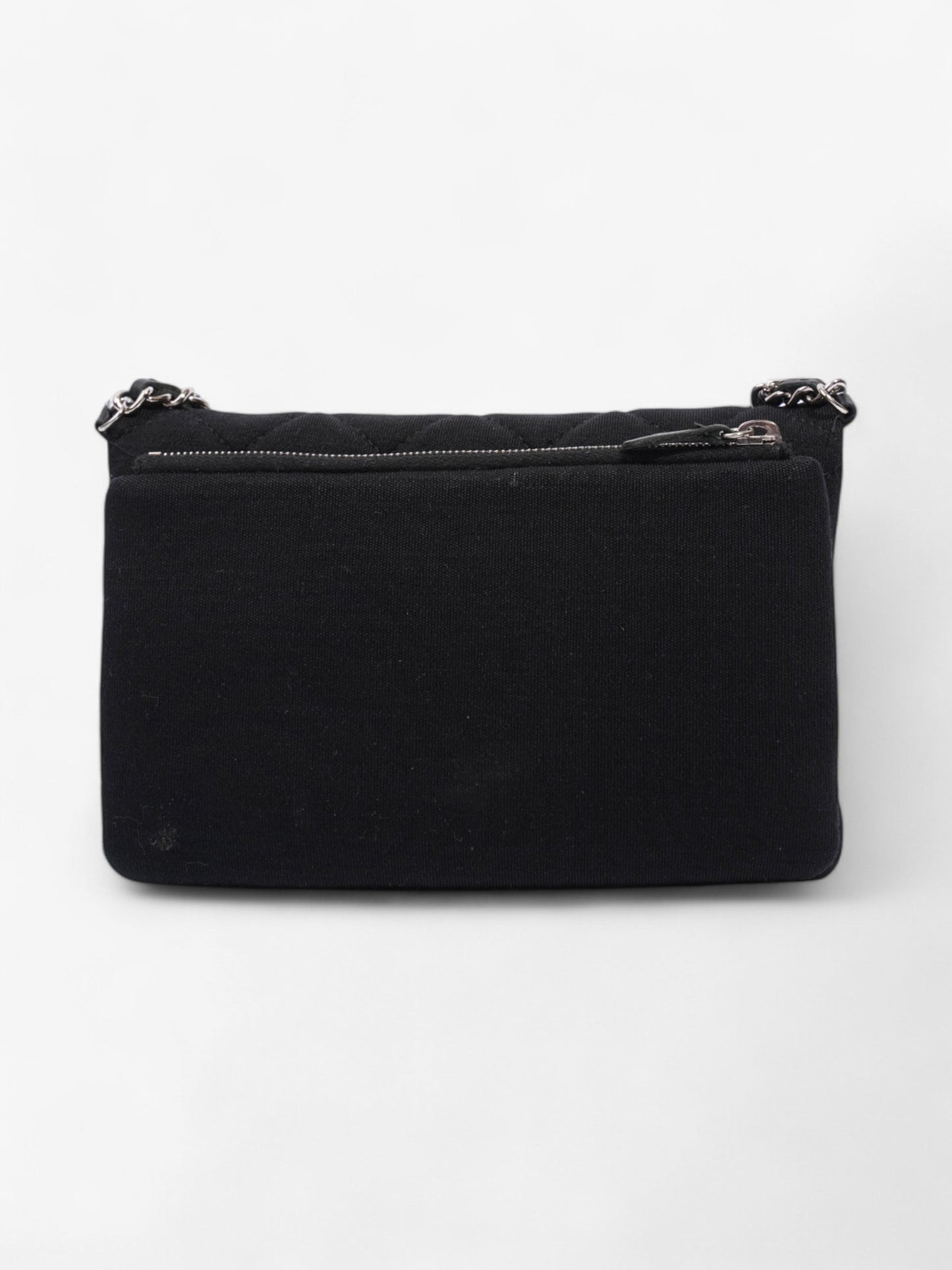 Chanel CC Flap Bag Black Cotton Mini