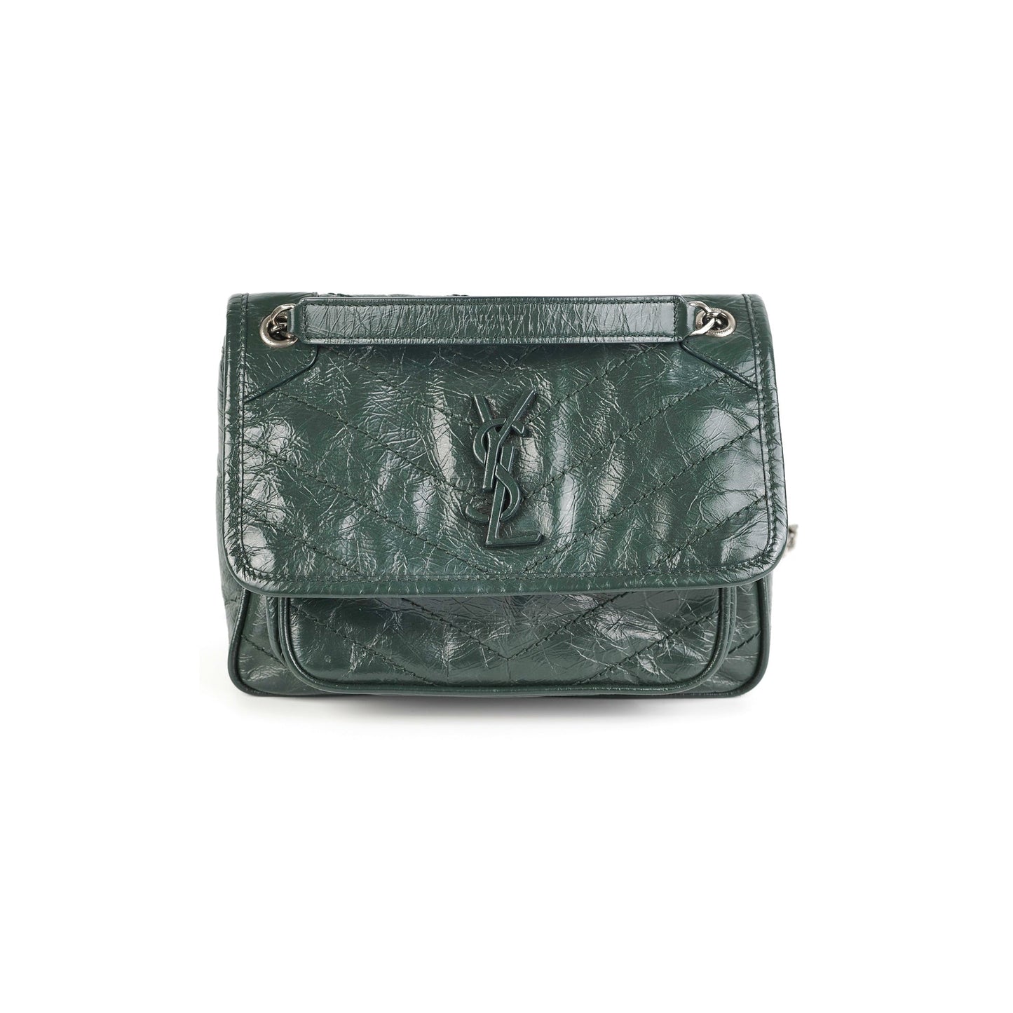 Saint Laurent Niki Baby Green Shoulder Bag