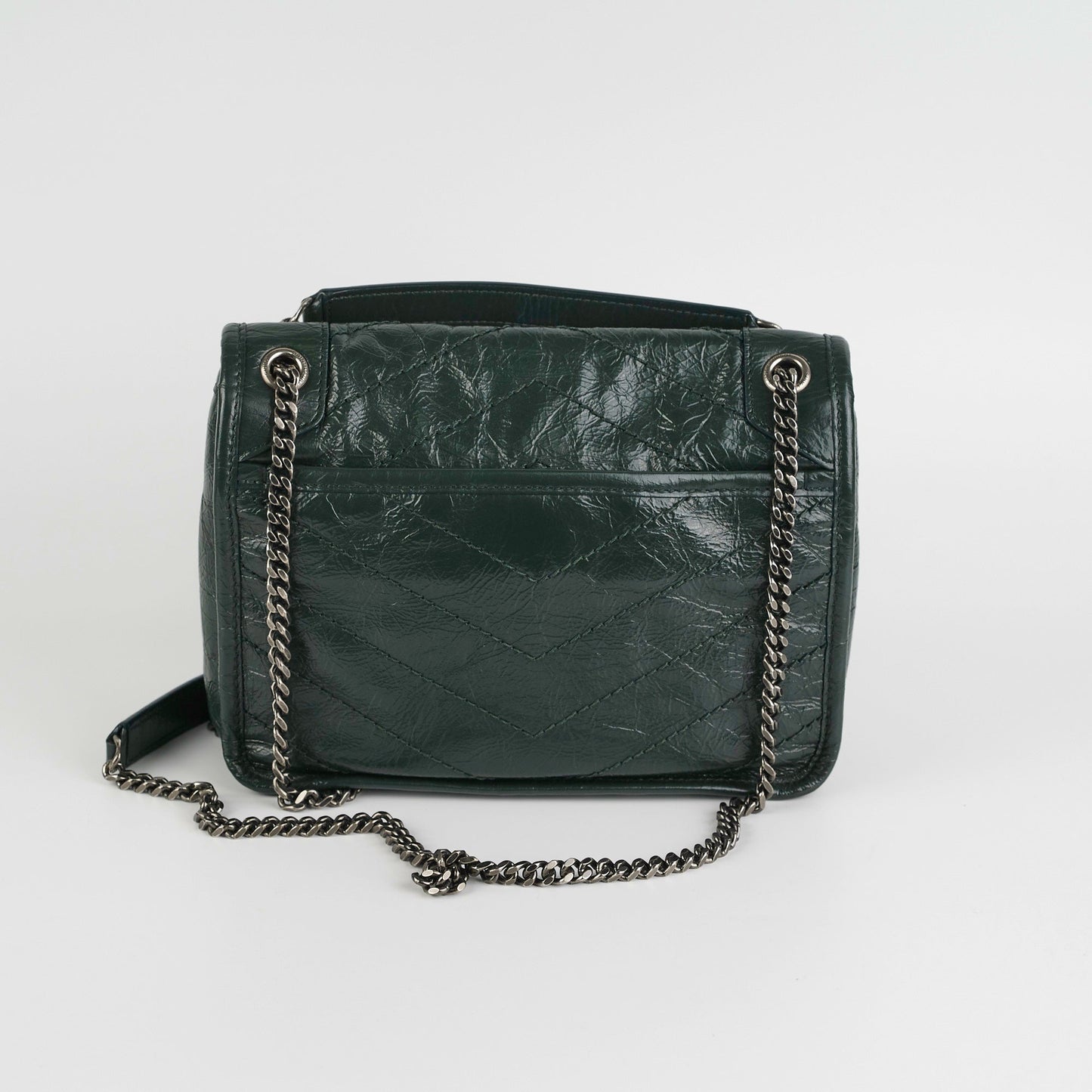 Saint Laurent Niki Baby Green Shoulder Bag