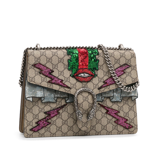 Gucci Dionysus Brown Canvas Chain Crossbody Style 3