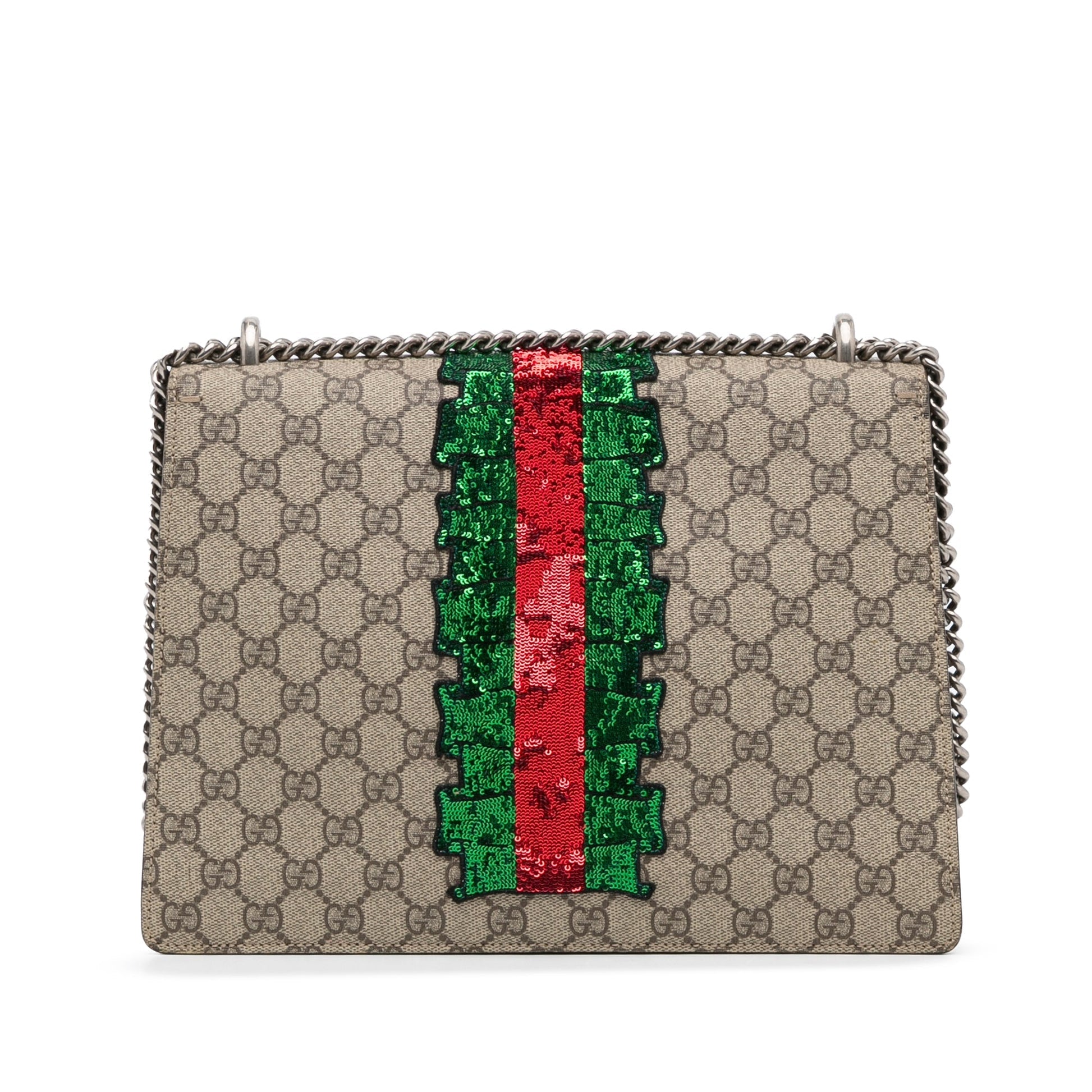 Gucci Dionysus Brown Canvas Chain Crossbody Style 3