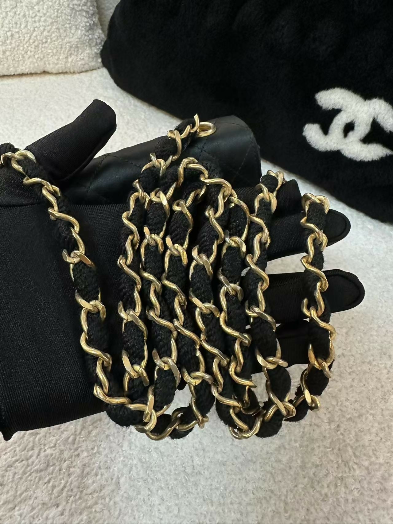 Chanel (1986-88) Classic Mini Satin Bag