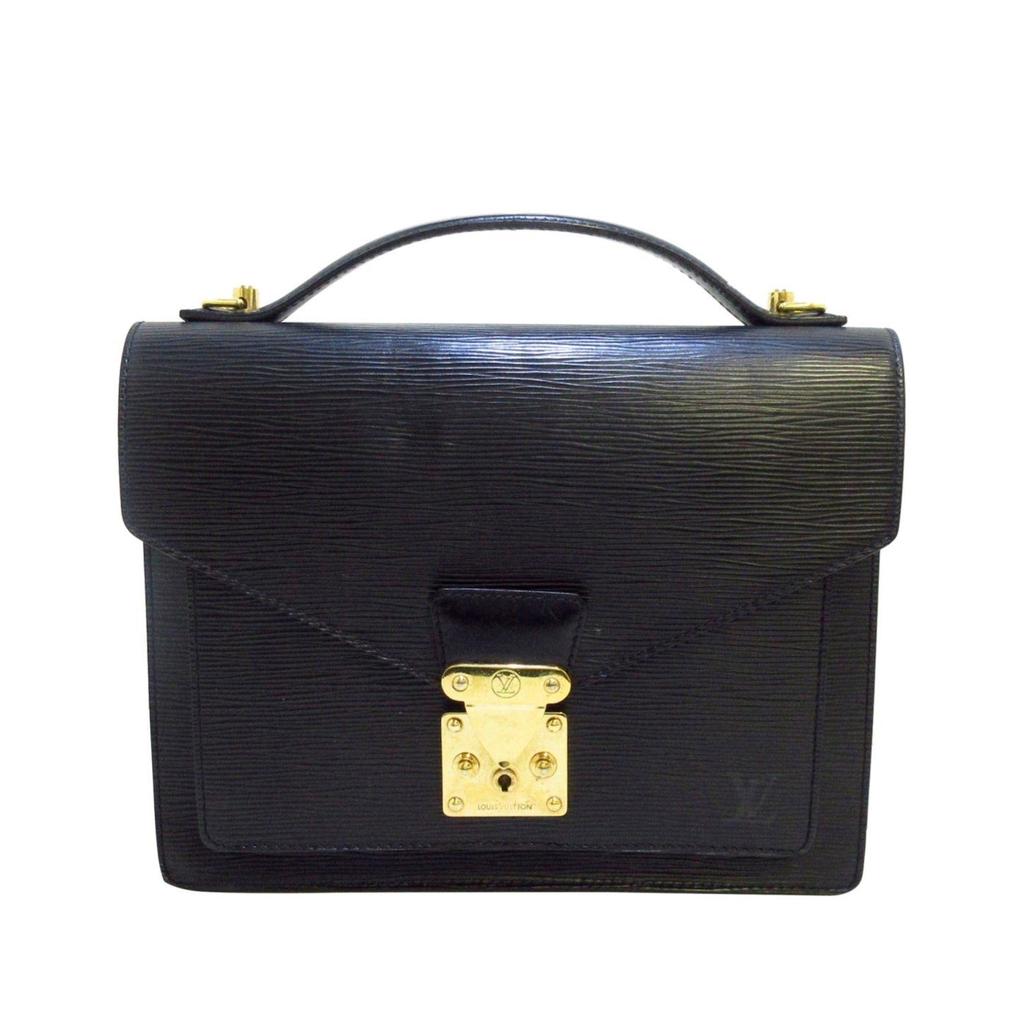Louis Vuitton Epi Monceau Crossbody Bag Black