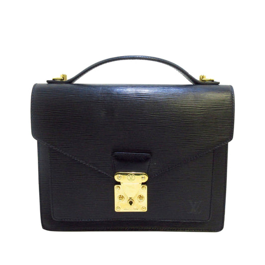 Louis Vuitton Epi Monceau Crossbody Bag Black