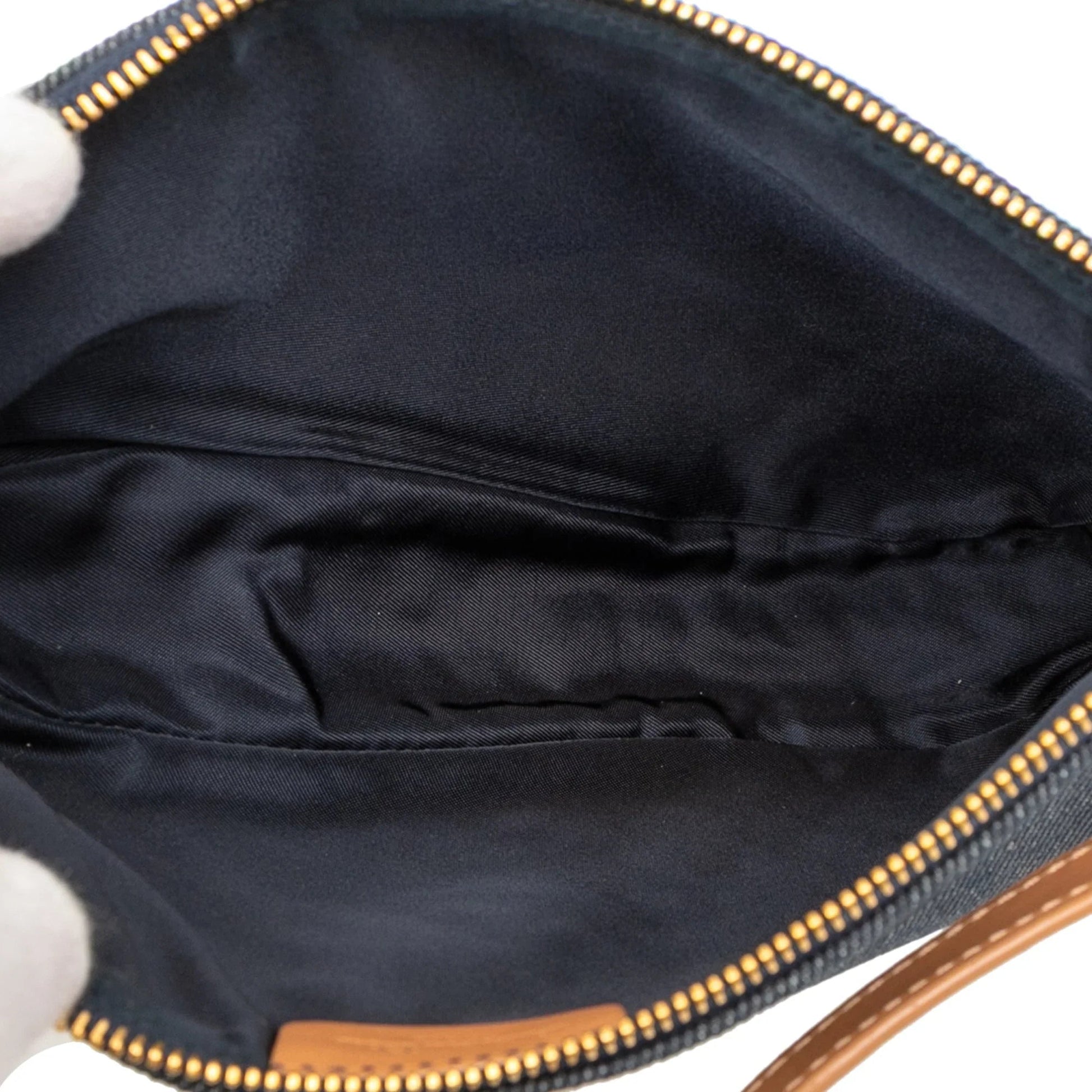Blue Dior Mini Denim Saddle Pochette Shoulder Bag