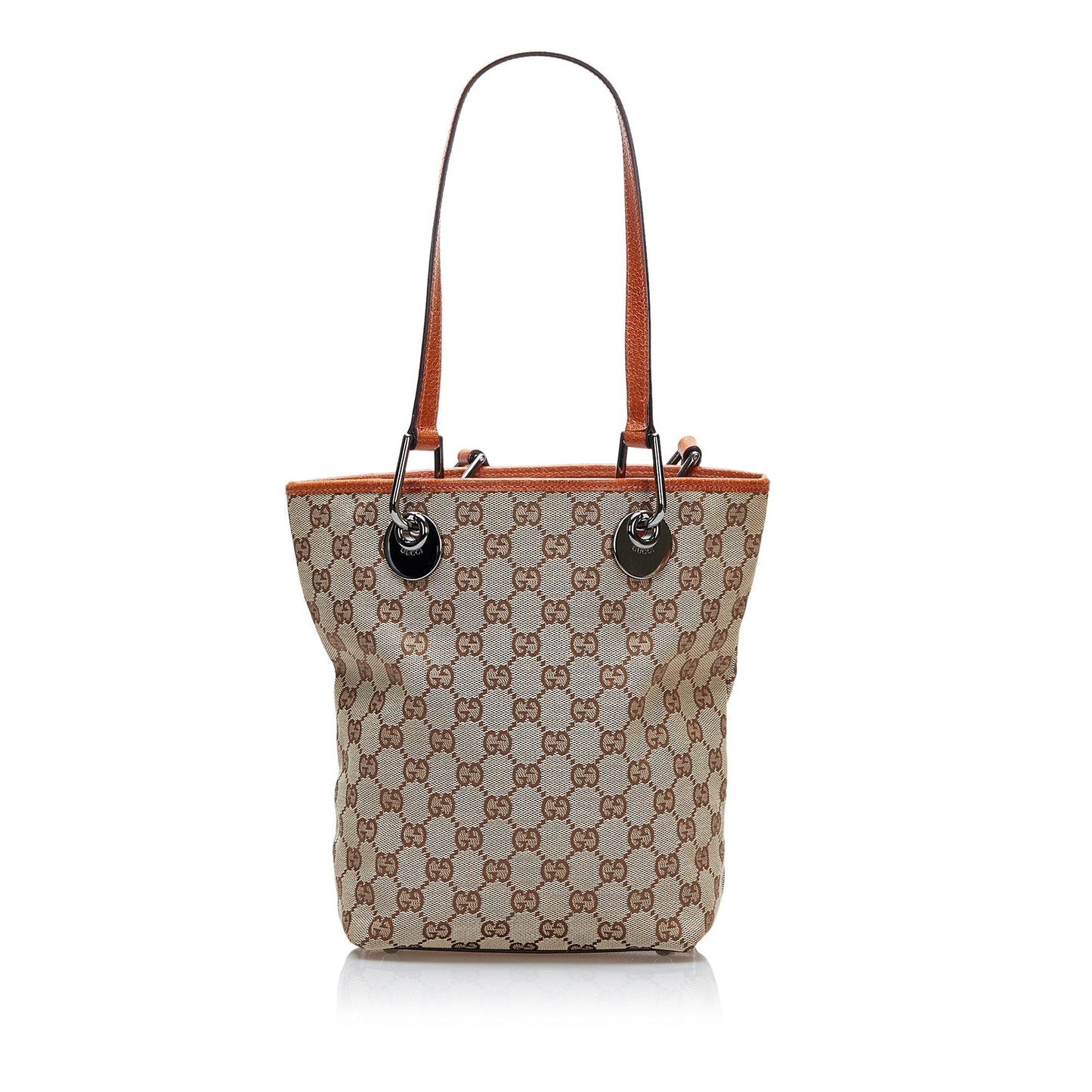 Gucci Leather Canvas Shoulder Bag