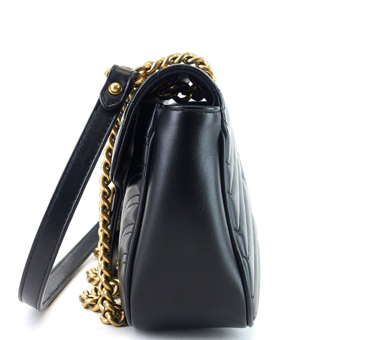Gucci Marmont Matelasse Chevron Leather Small Bag