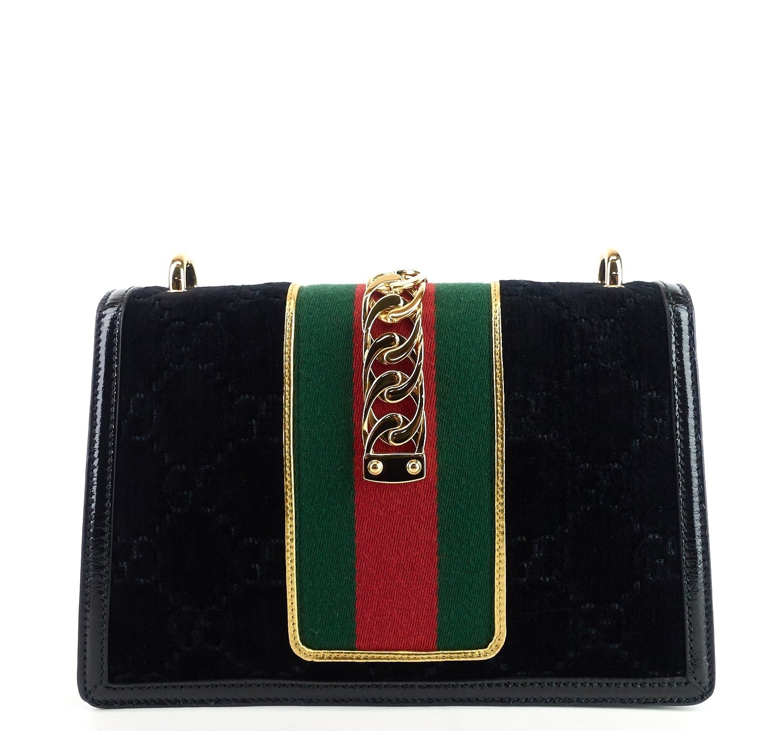 Gucci Sylvie Small Monogram Velvet Bag