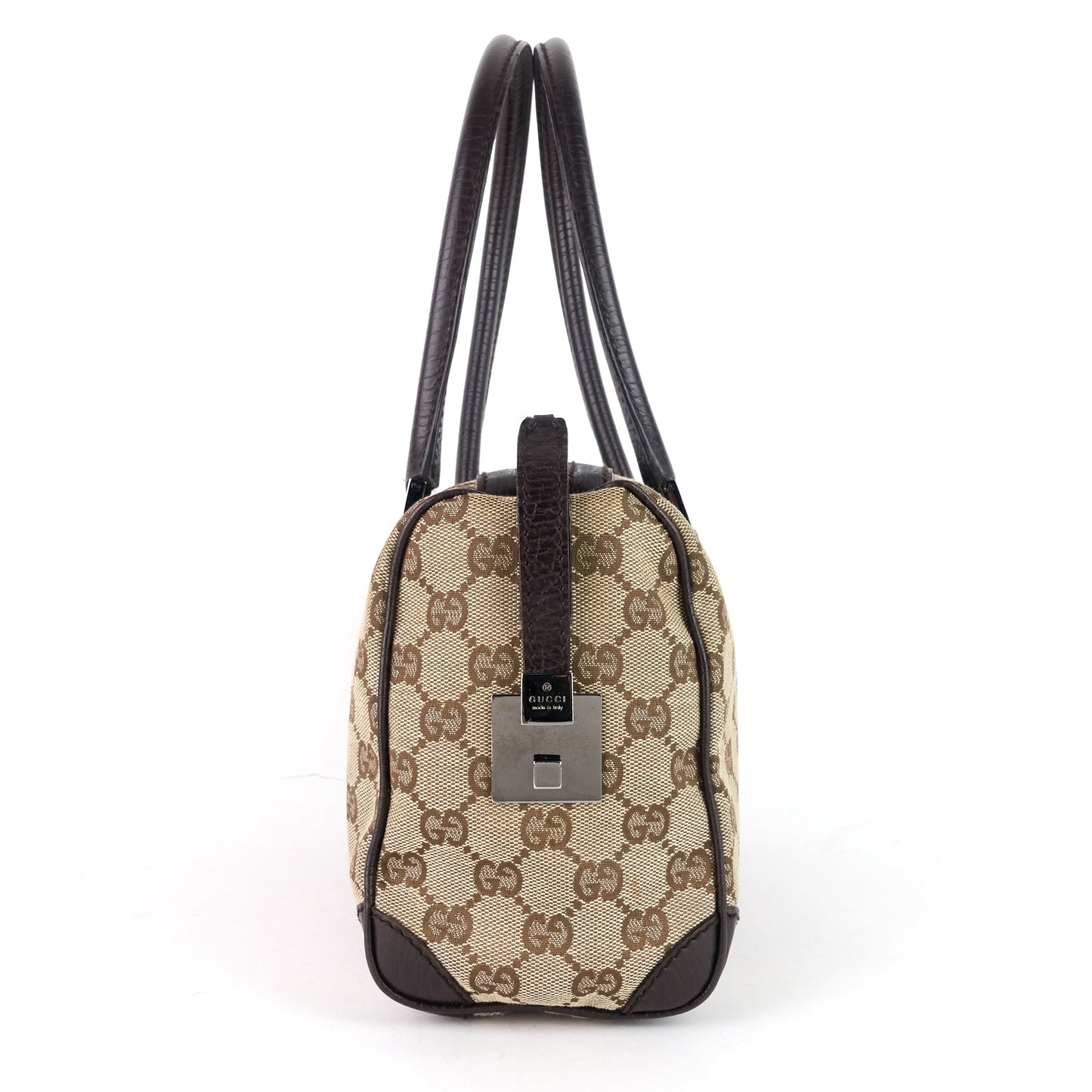 Gucci Small GG Canvas Boston Bag