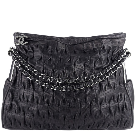 Chanel Perforated Ultimate Soft Leather Hobo Bag