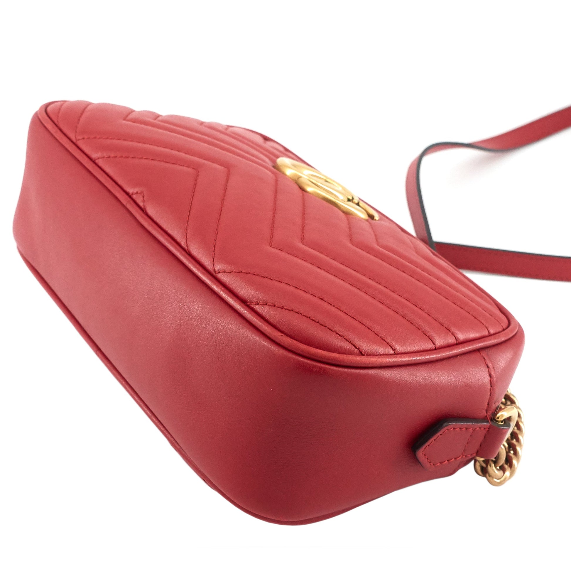 Gucci GG Marmont Small Matelass? Calfskin Shoulder Bag