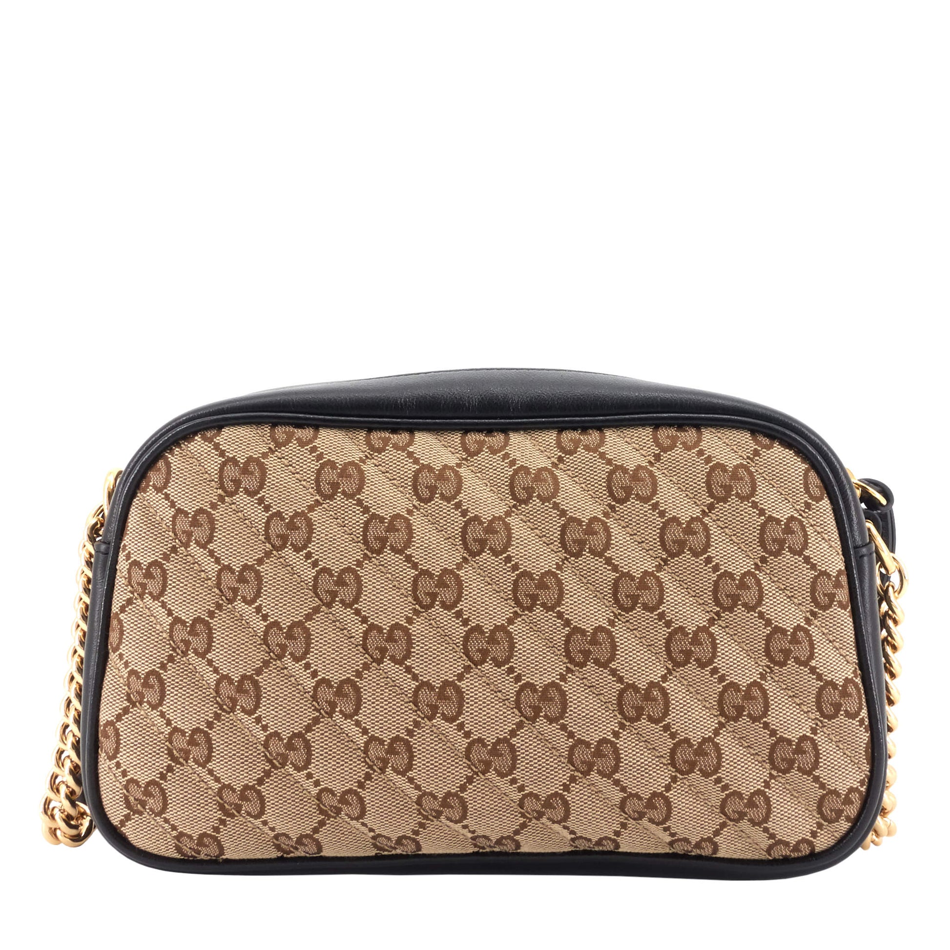 Gucci Marmont Small GG Canvas Chain Shoulder Bag
