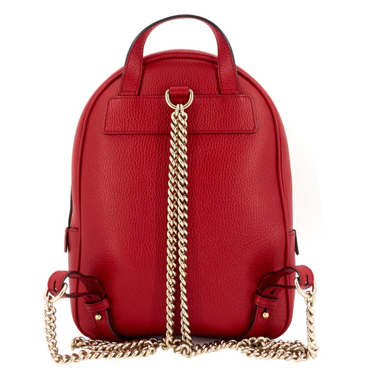 Gucci Soho Chain Calfskin Leather Backpack Bag