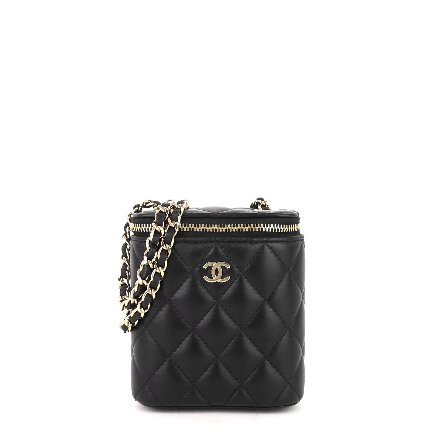 Chanel Classic Vanity with Chain MatelassÃ© Lambskin Crossbody Bag