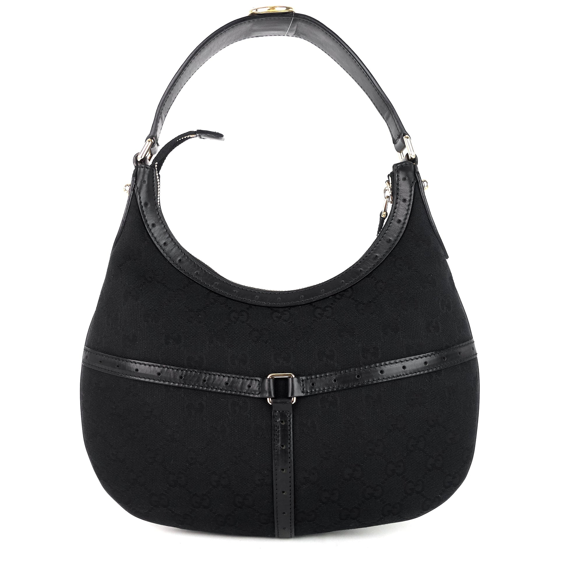 Gucci Web Reins GG Canvas Hobo Bag