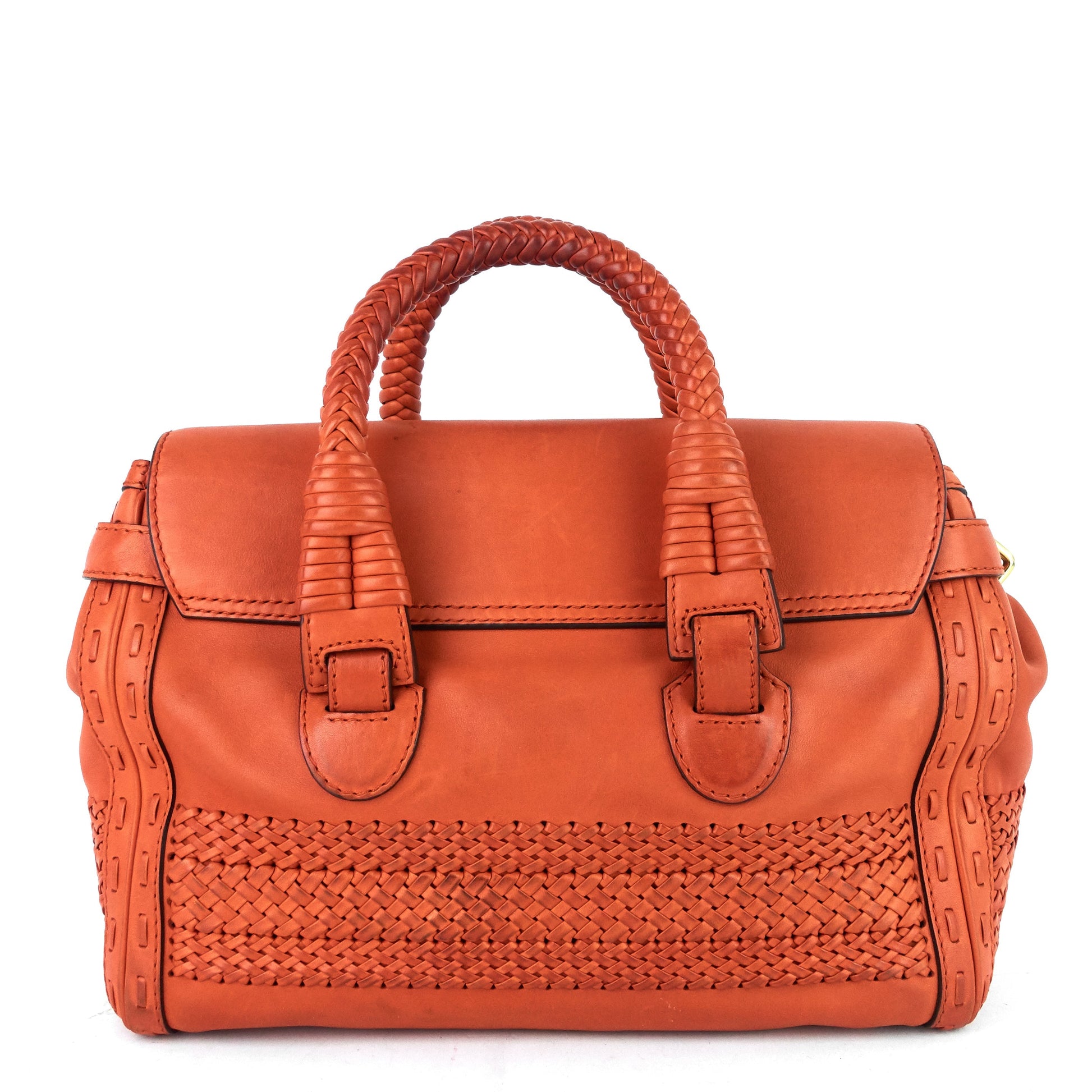 Gucci Leather 'Handmade' Medium Top Handle Bag