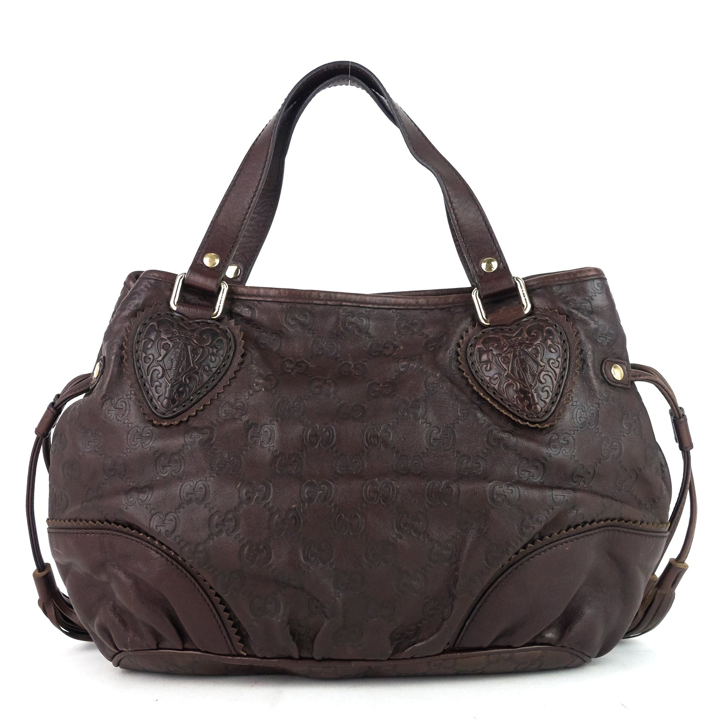 Gucci Leather Monogram Tote Style 19