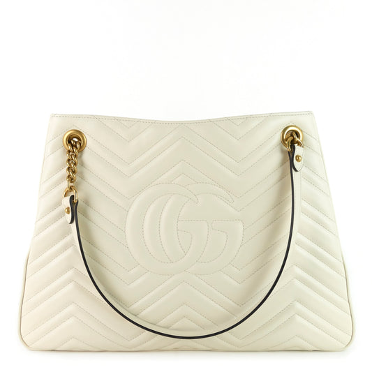 Gucci Marmont Medium Matelass? Calf Leather Chain Shoulder Bag