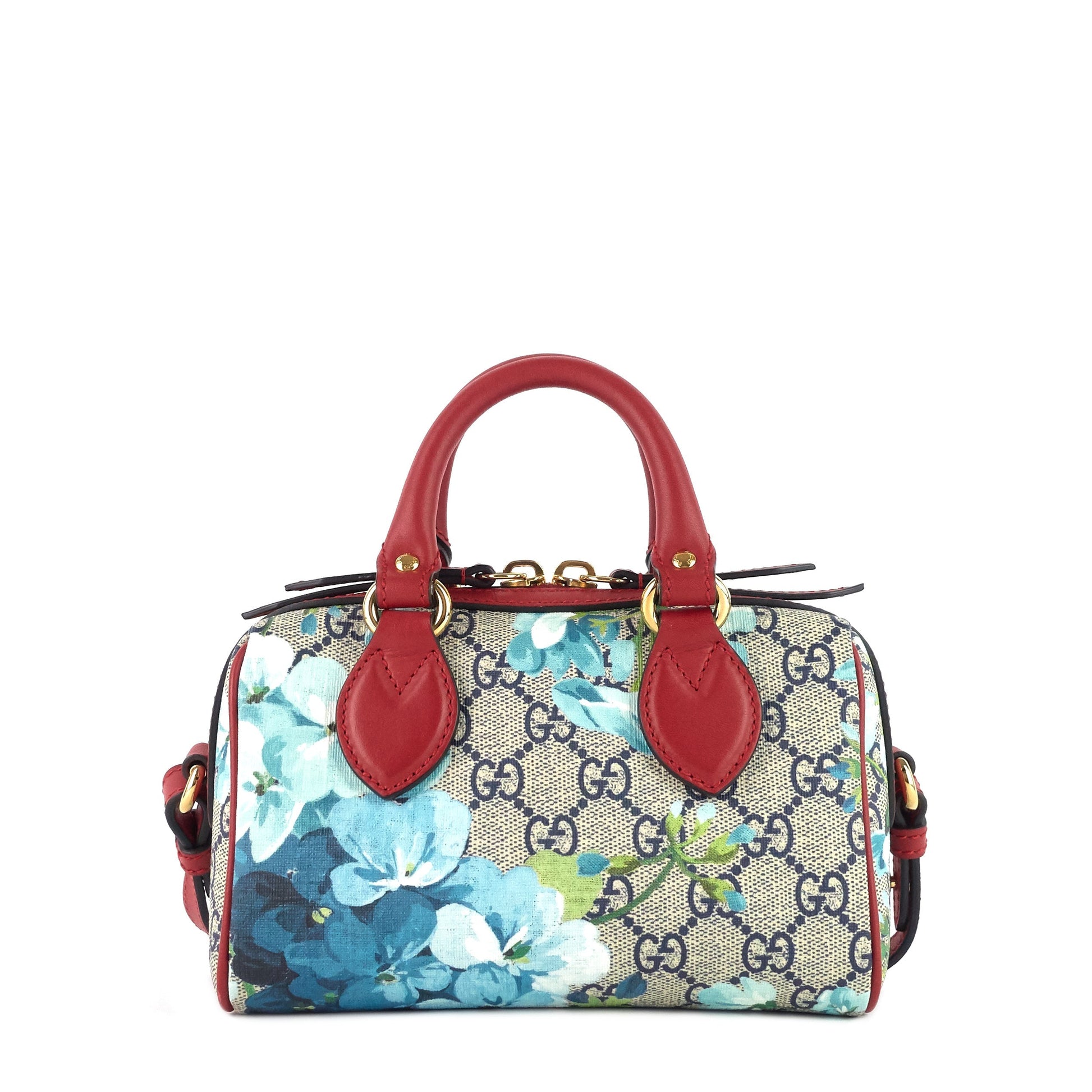 Gucci Convertible Boston Nano GG Blooms Supreme Canvas Bag
