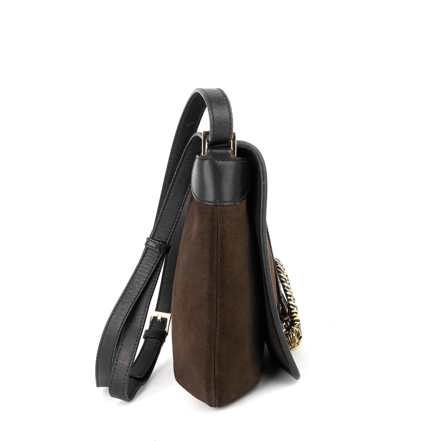 Gucci Dionysus Suede and Leather Shoulder Bag