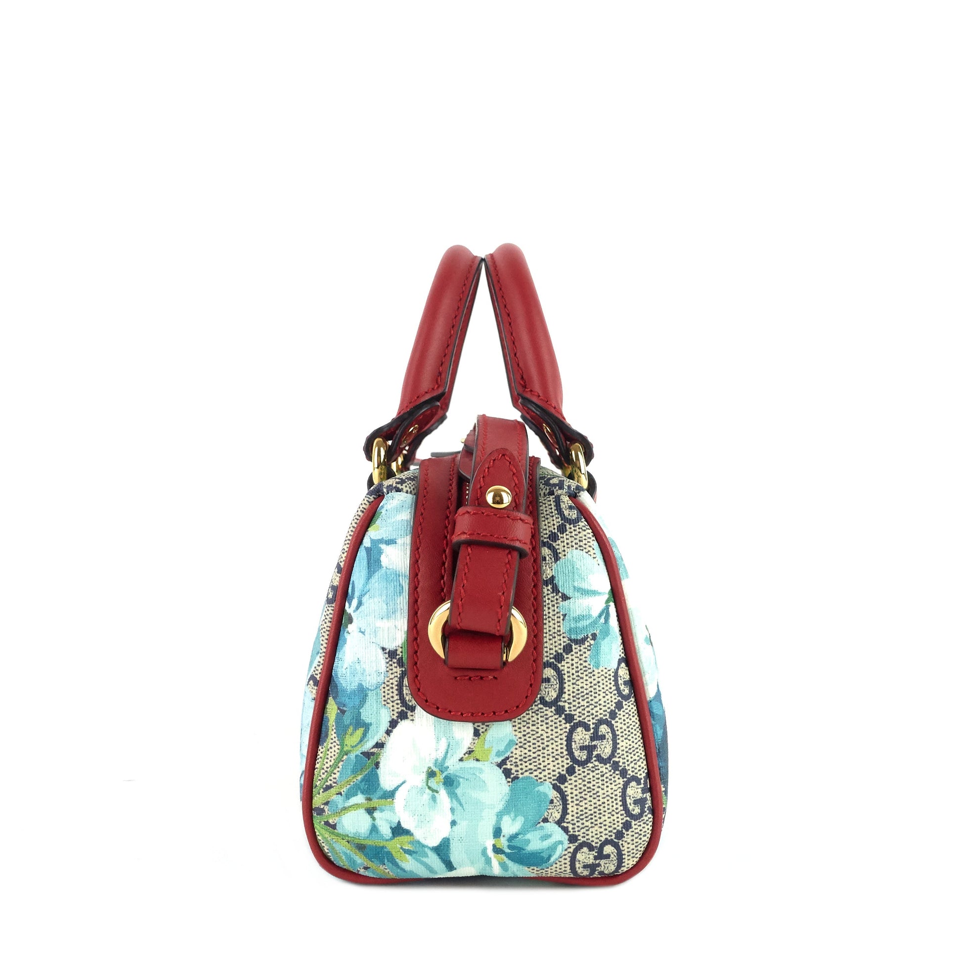 Gucci Convertible Boston Nano GG Blooms Supreme Canvas Bag