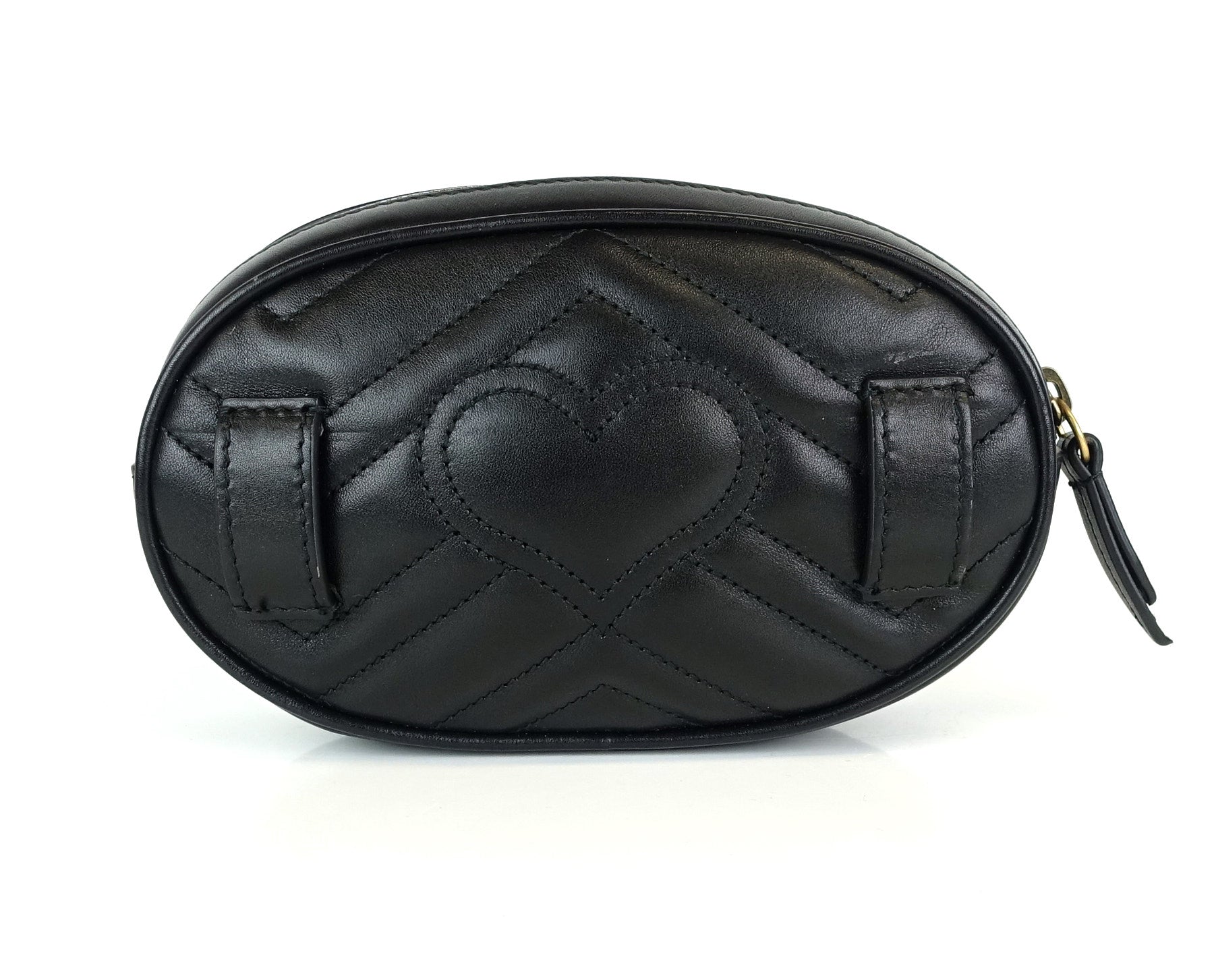 Gucci Marmont Matalasse Chevron Leather 95 Belt Bag