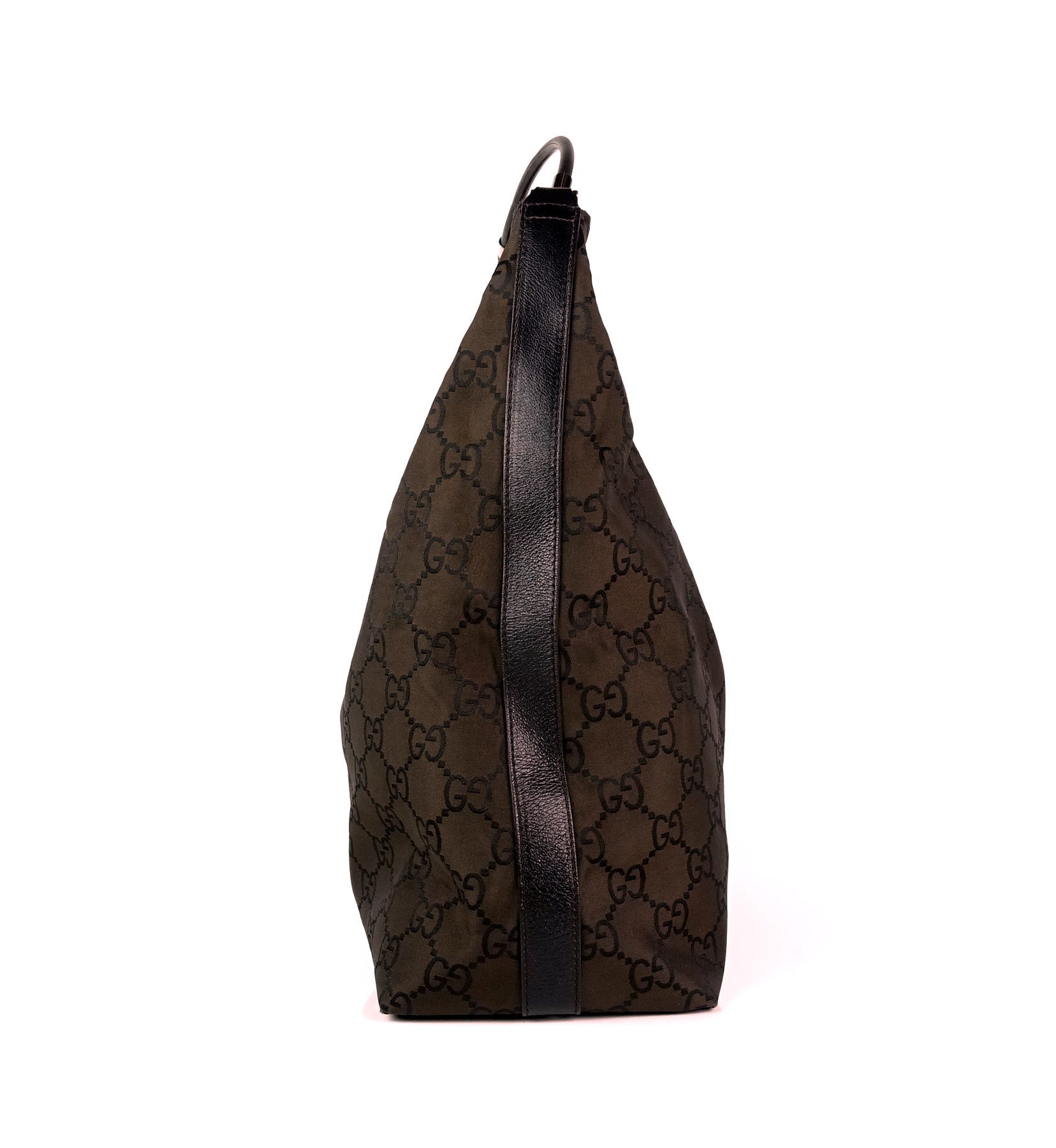 Gucci Monogram Nylon Hobo Bag
