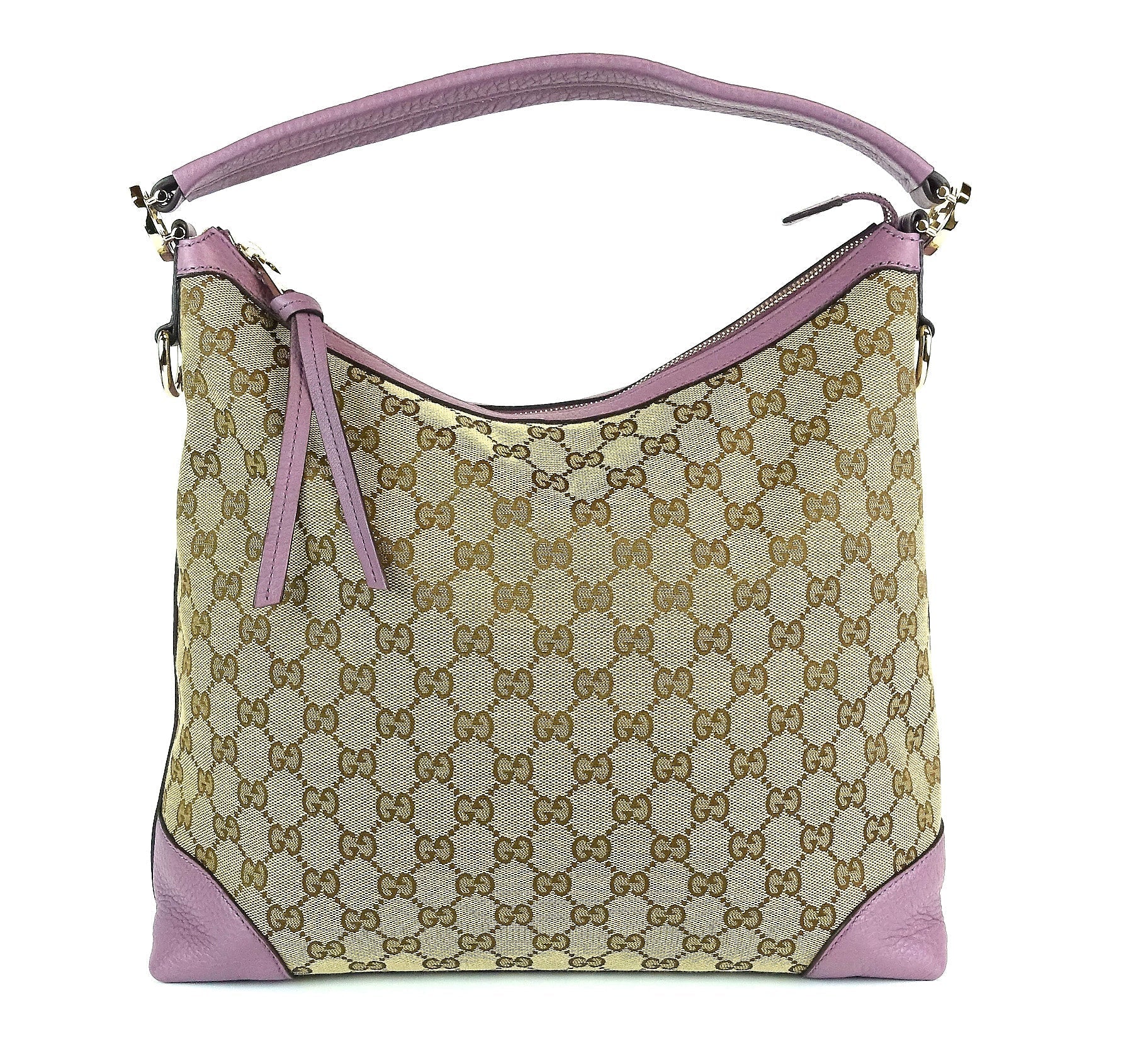 Gucci Monogram Canvas Hobo Bag