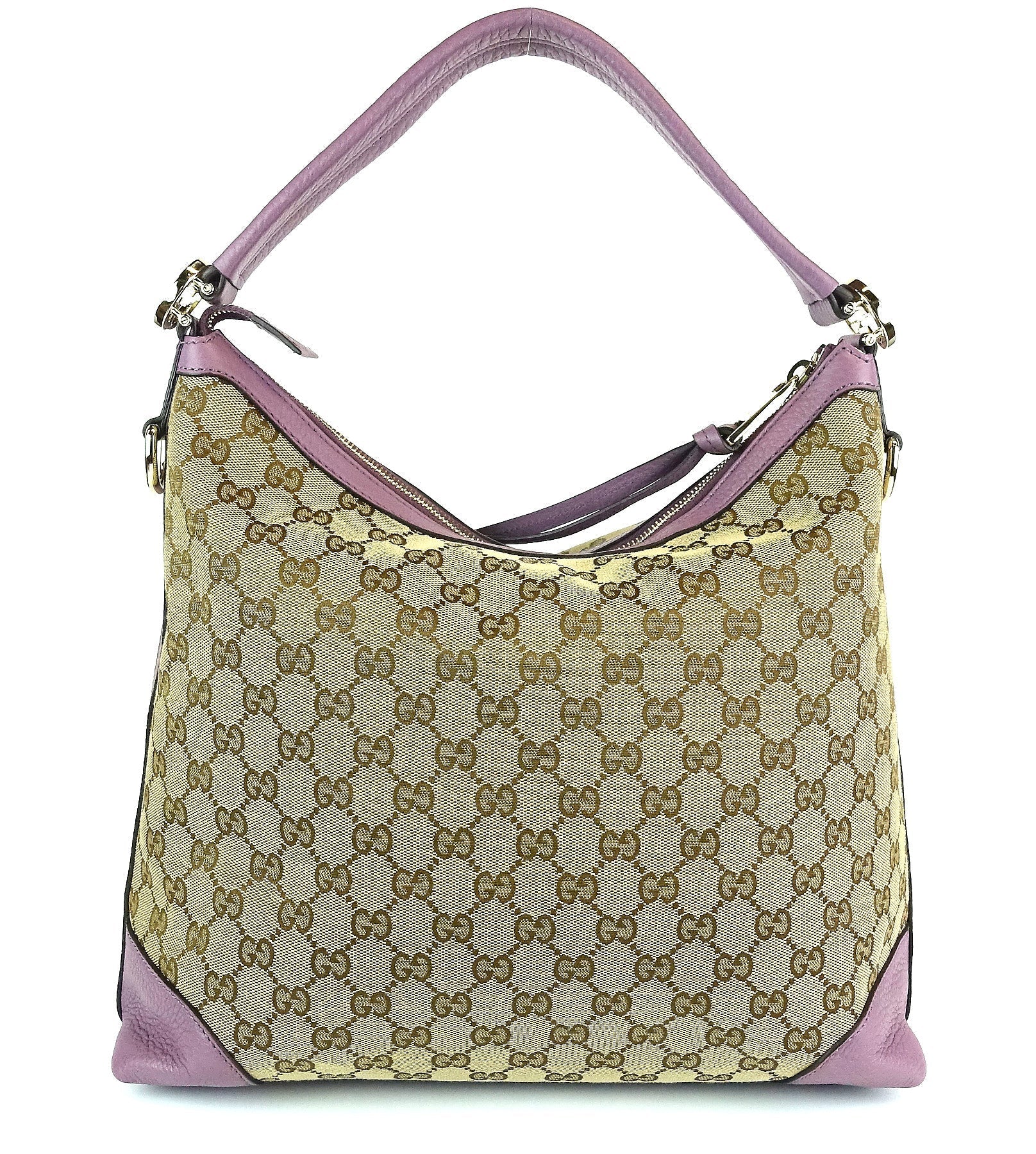 Gucci Monogram Canvas Hobo Bag