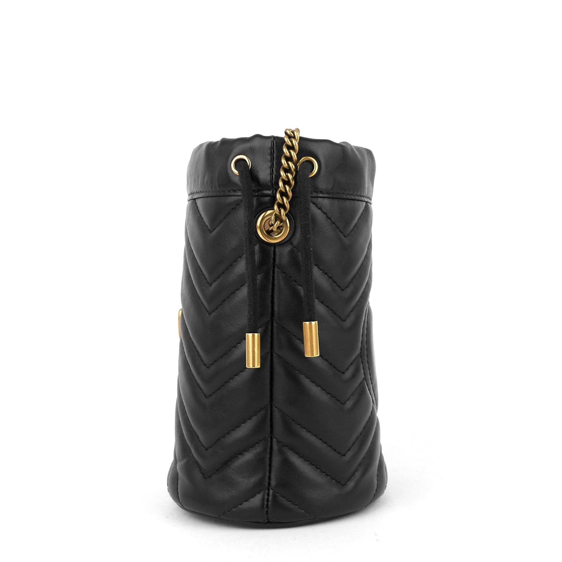 Gucci GG Marmont Leather Mini Bucket Bag
