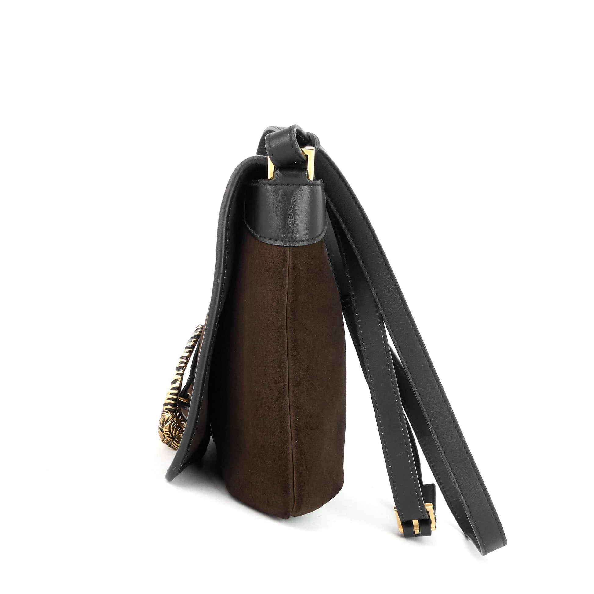 Gucci Dionysus Suede and Leather Shoulder Bag