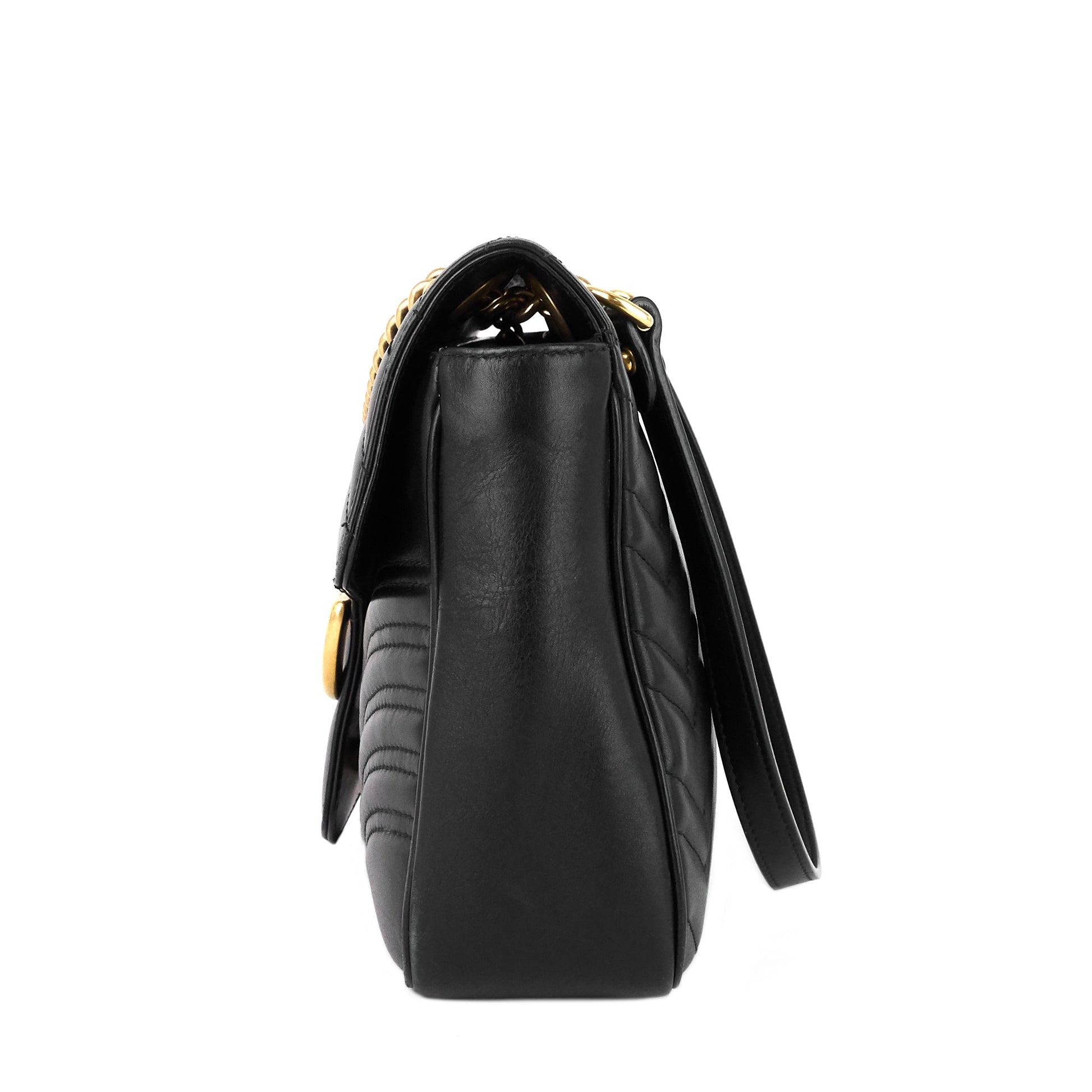 Gucci Marmont Medium Matelass? Leather Shoulder Bag