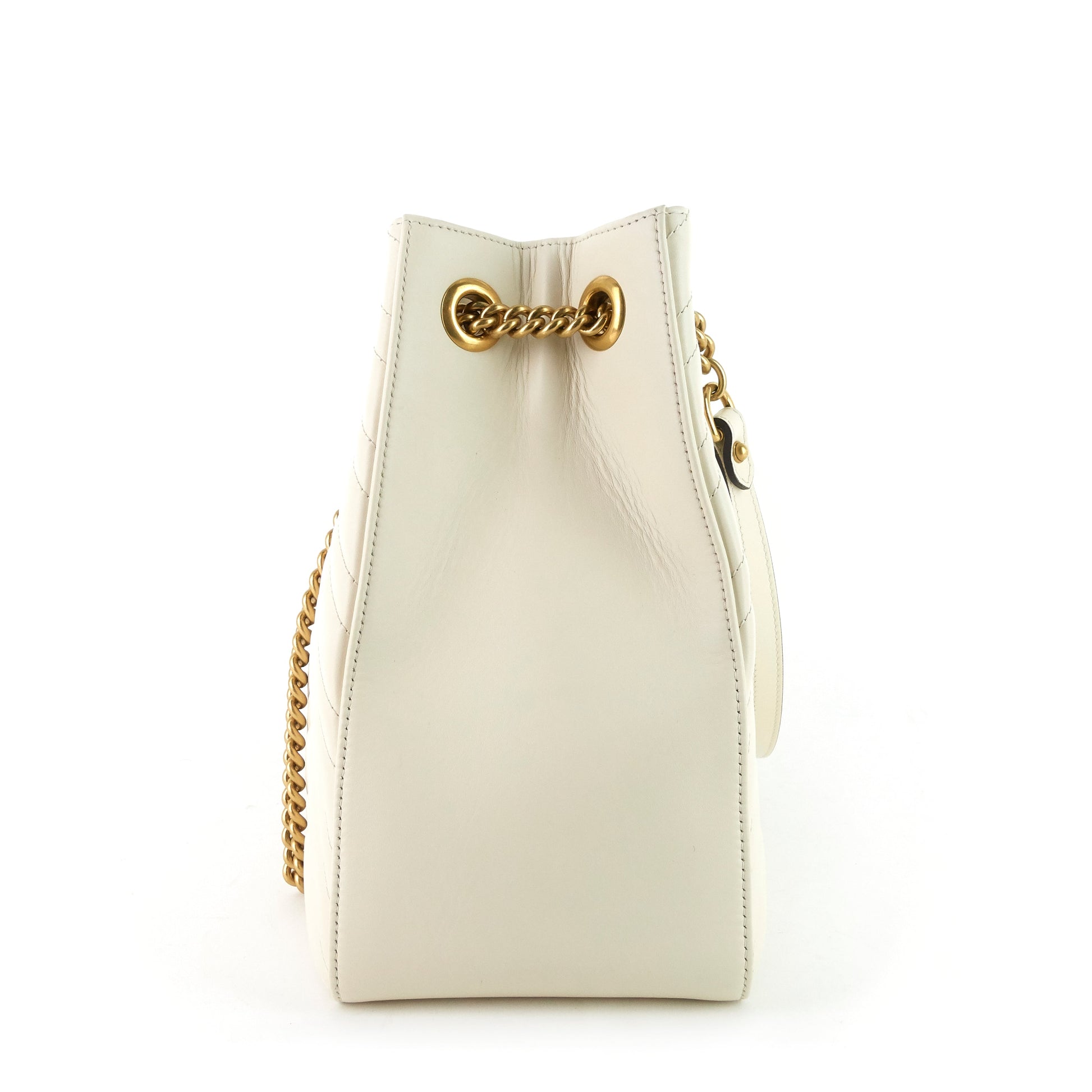 Gucci Marmont Medium Matelass? Calf Leather Chain Shoulder Bag