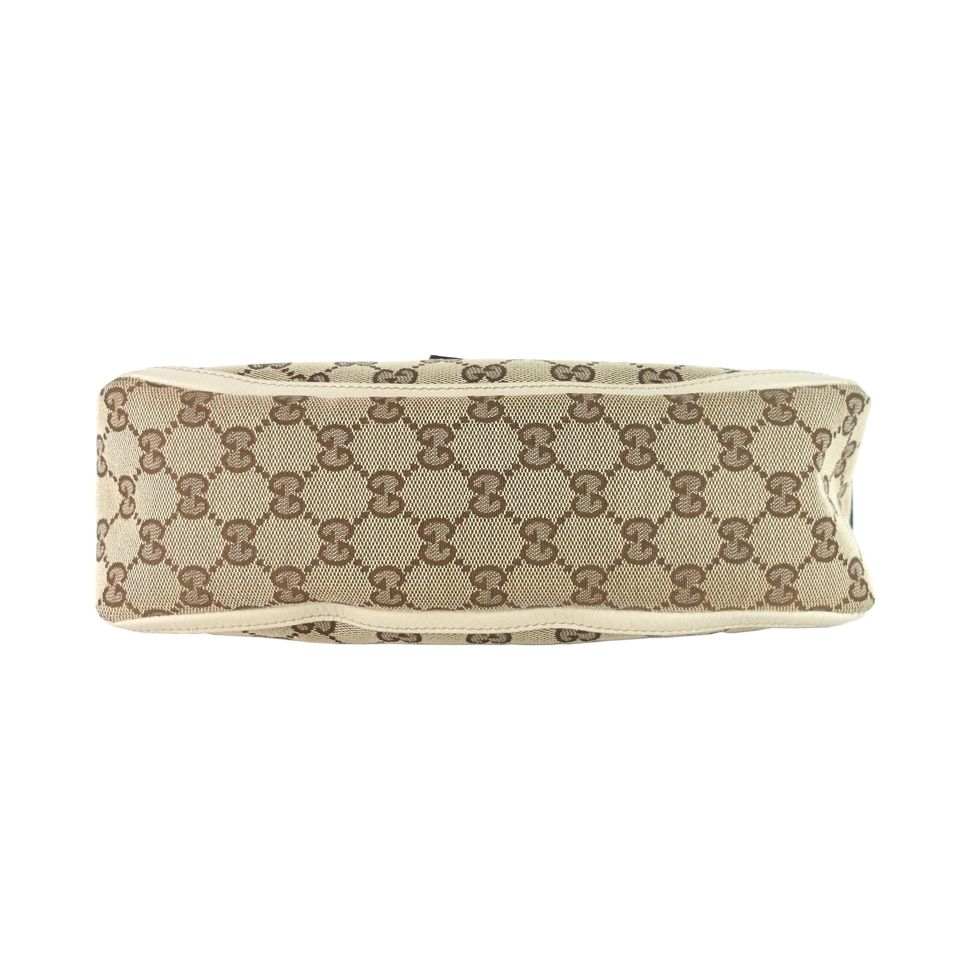 Gucci Abbey D-Ring Monogram Canvas Pochette Bag