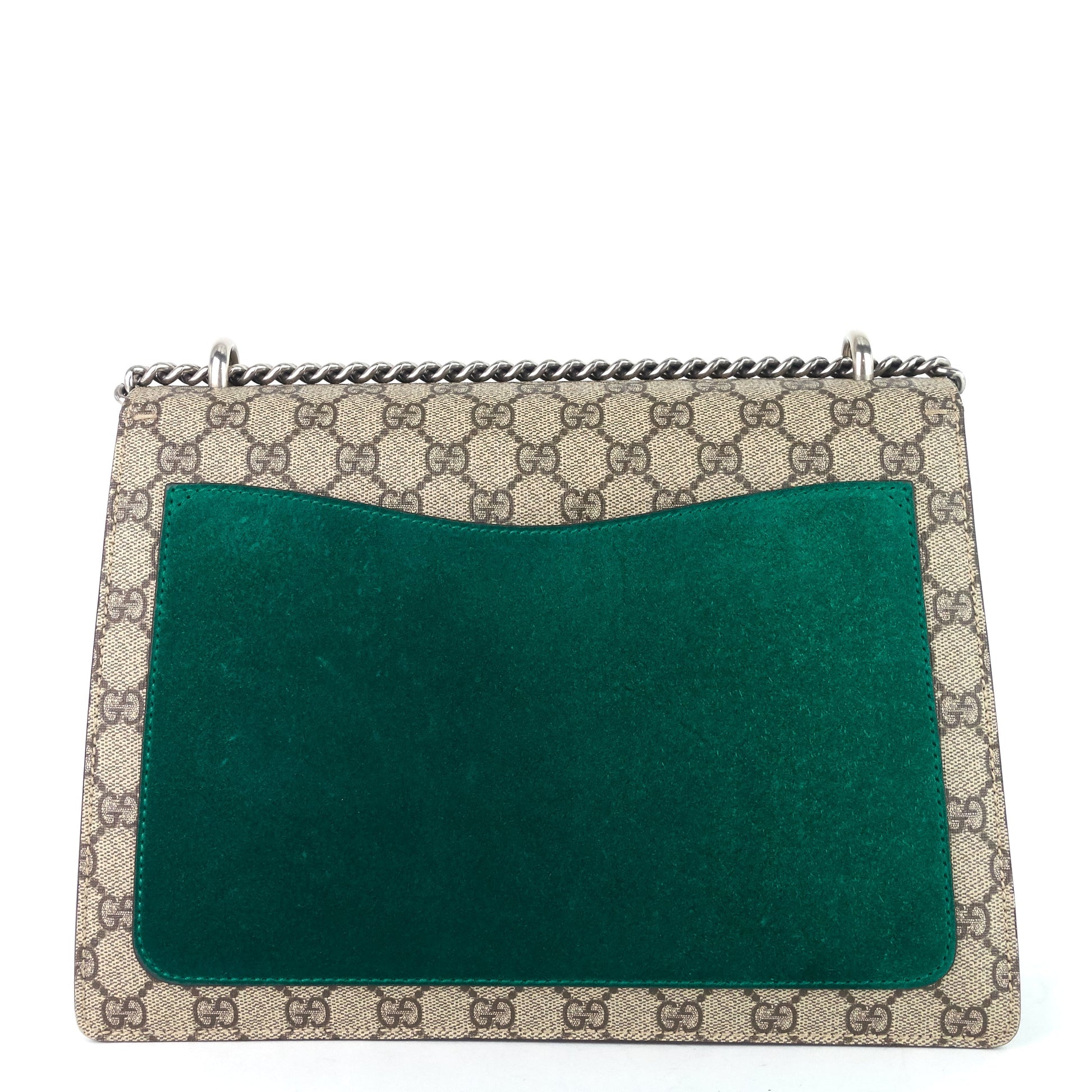 Gucci Dionysus Medium Suede and Embroidered Supreme Canvas Bag