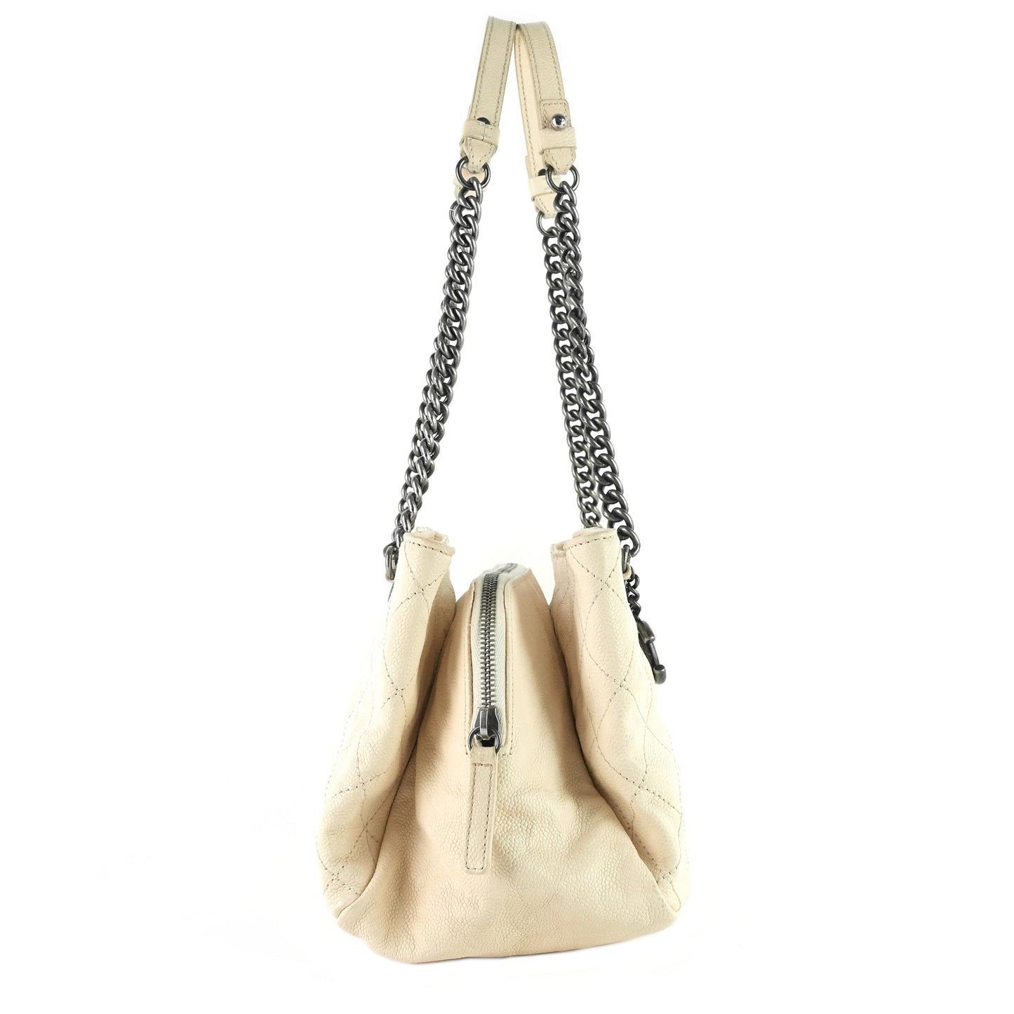 Chanel Chic Small MatelassÃ© Caviar Leather Tote Bag