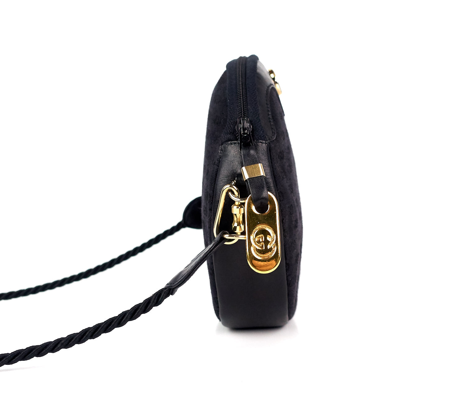 Gucci Monogram Canvas and Leather Bag