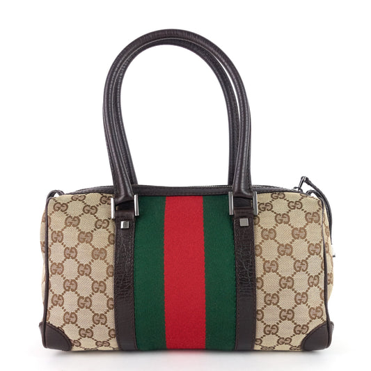 Gucci Small GG Canvas Boston Bag