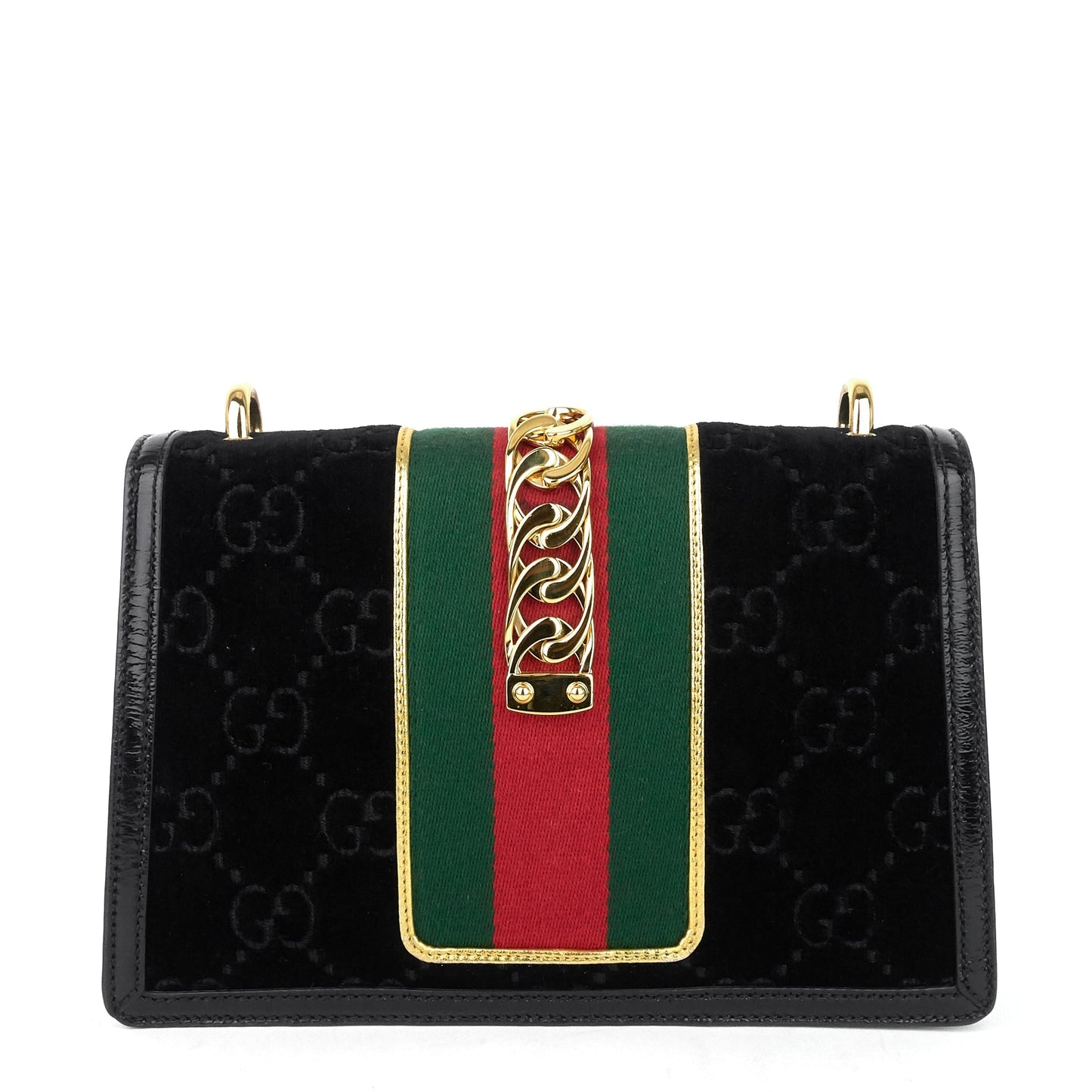 Gucci Sylvie Small Monogram Velvet Bag