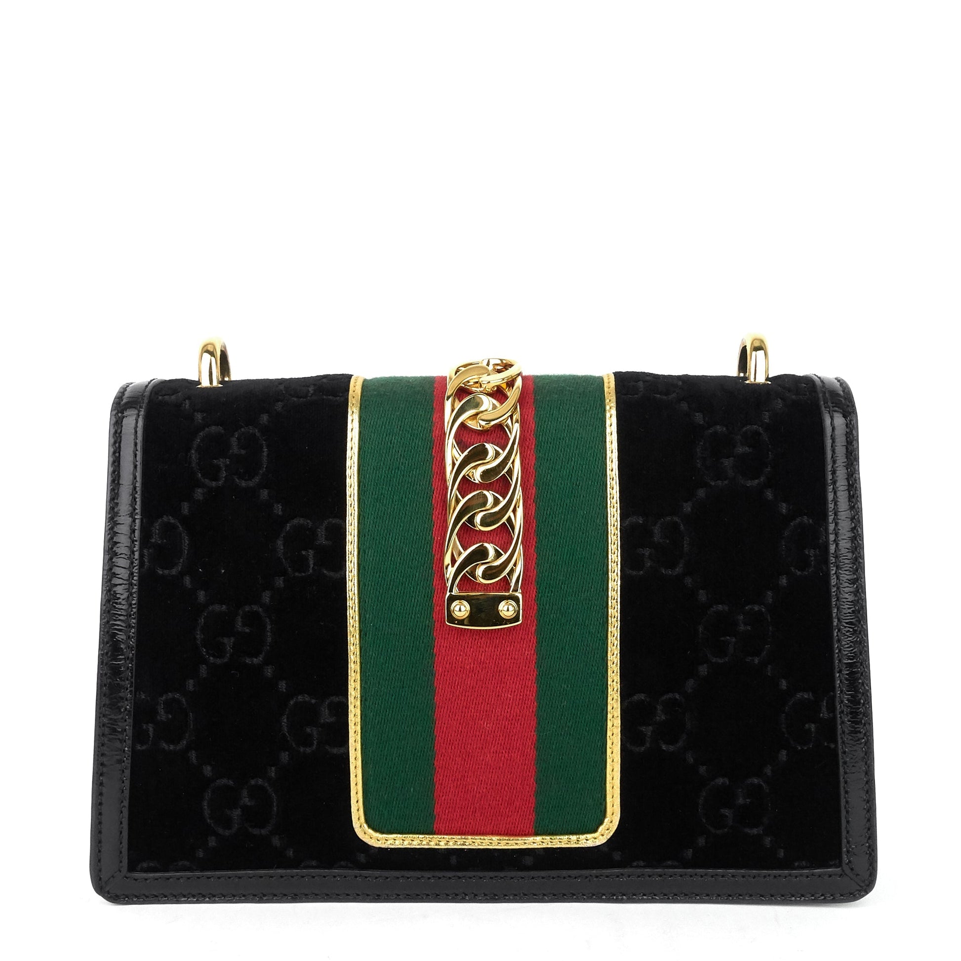 Gucci Sylvie Small Monogram Velvet Bag