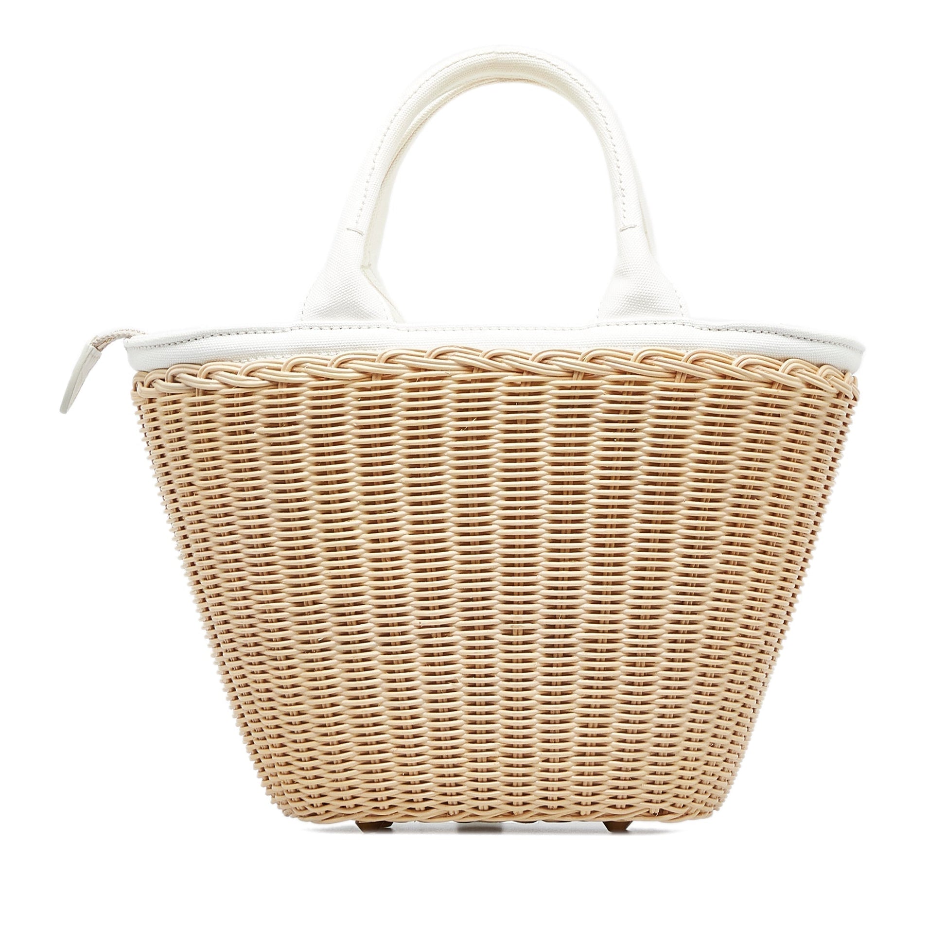 Prada Midollino Brown Wicker Luxury Handbag