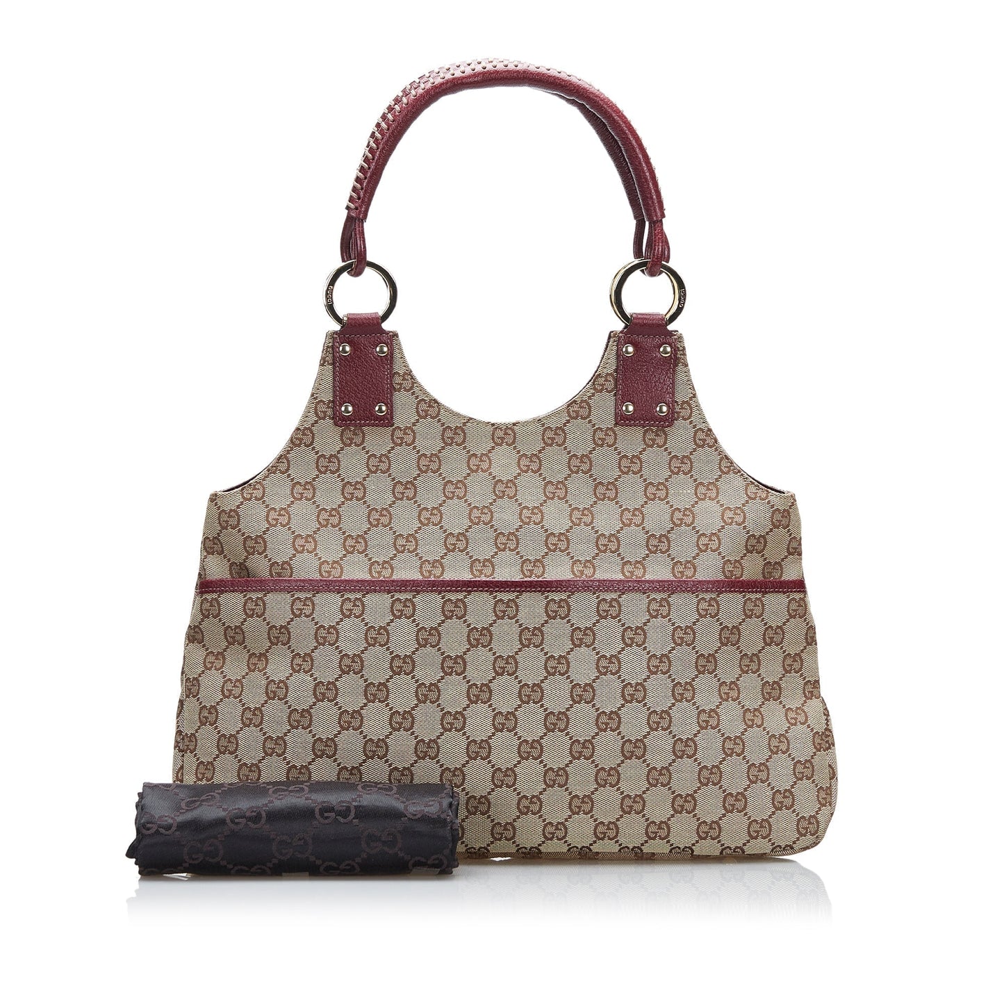 Gucci Leather Canvas Handbag