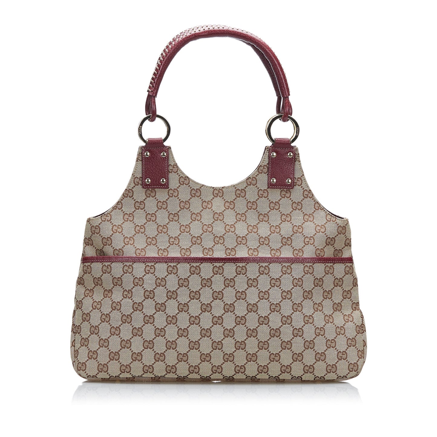 Gucci Leather Canvas Handbag
