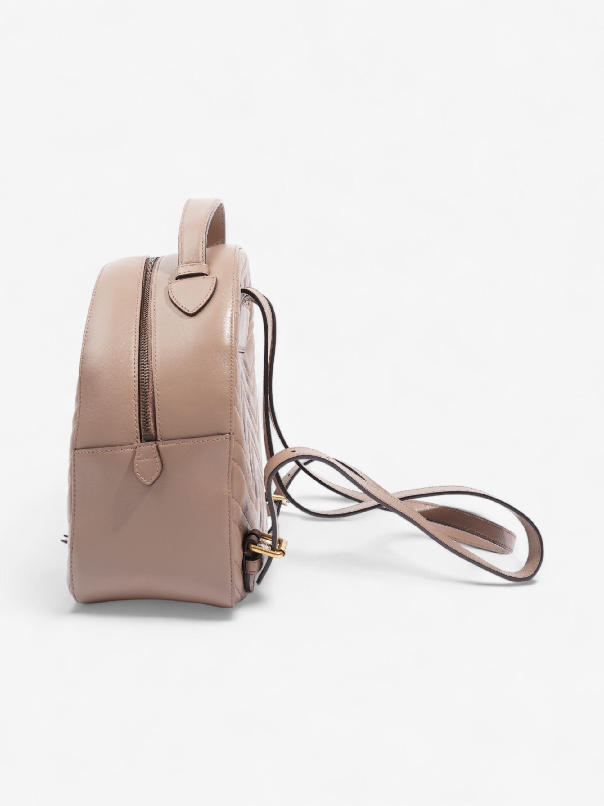 Gucci GG Marmont Backpack Dusty Pink Matelasse Leather