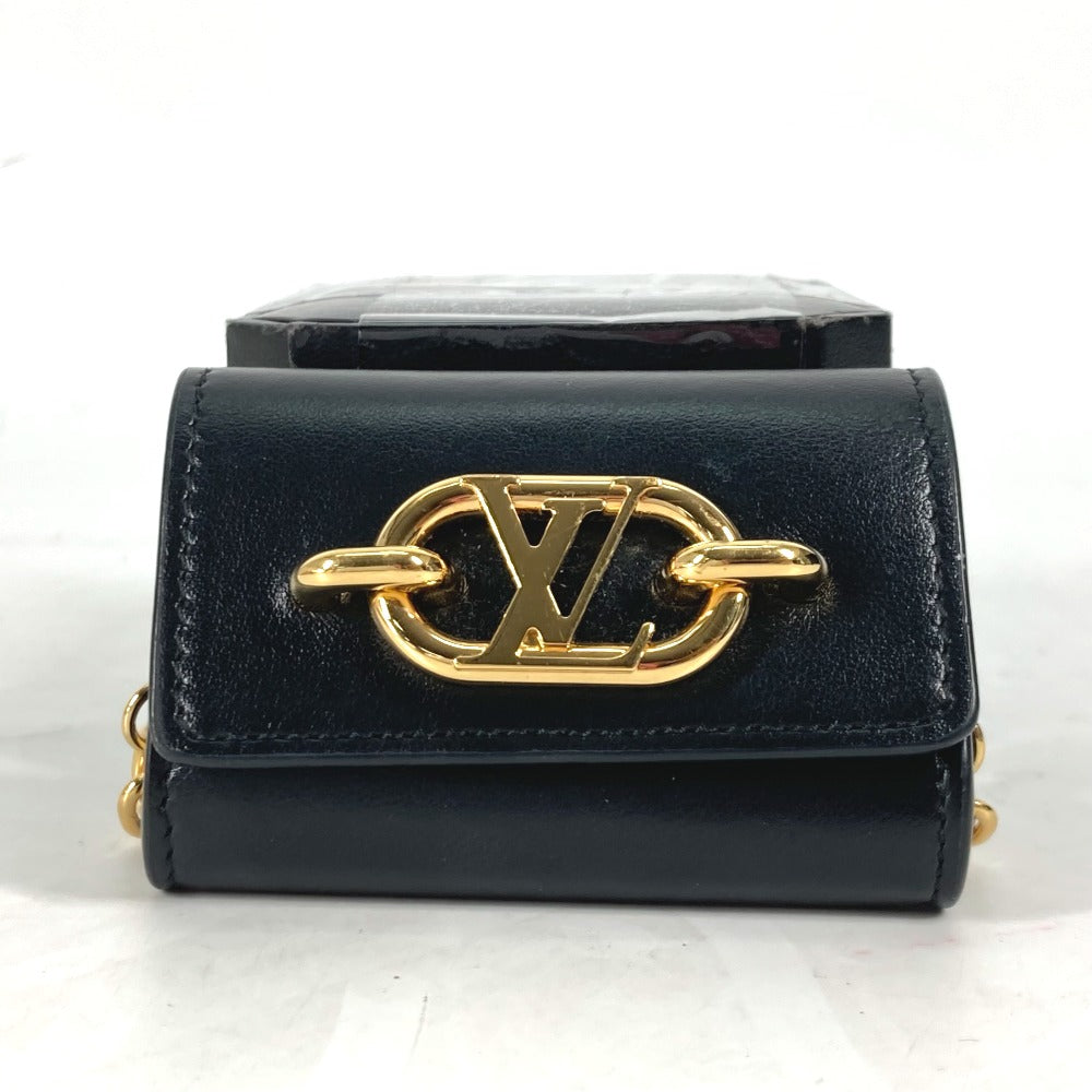 LOUIS VUITTON Other accessories leather black Chain Bijou Sac Earphone Holder LV Link