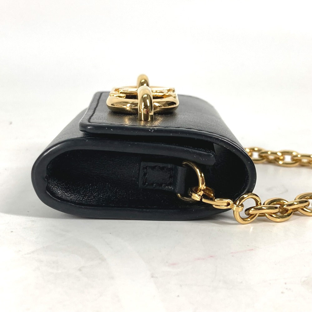 LOUIS VUITTON Other accessories leather black Chain Bijou Sac Earphone Holder LV Link