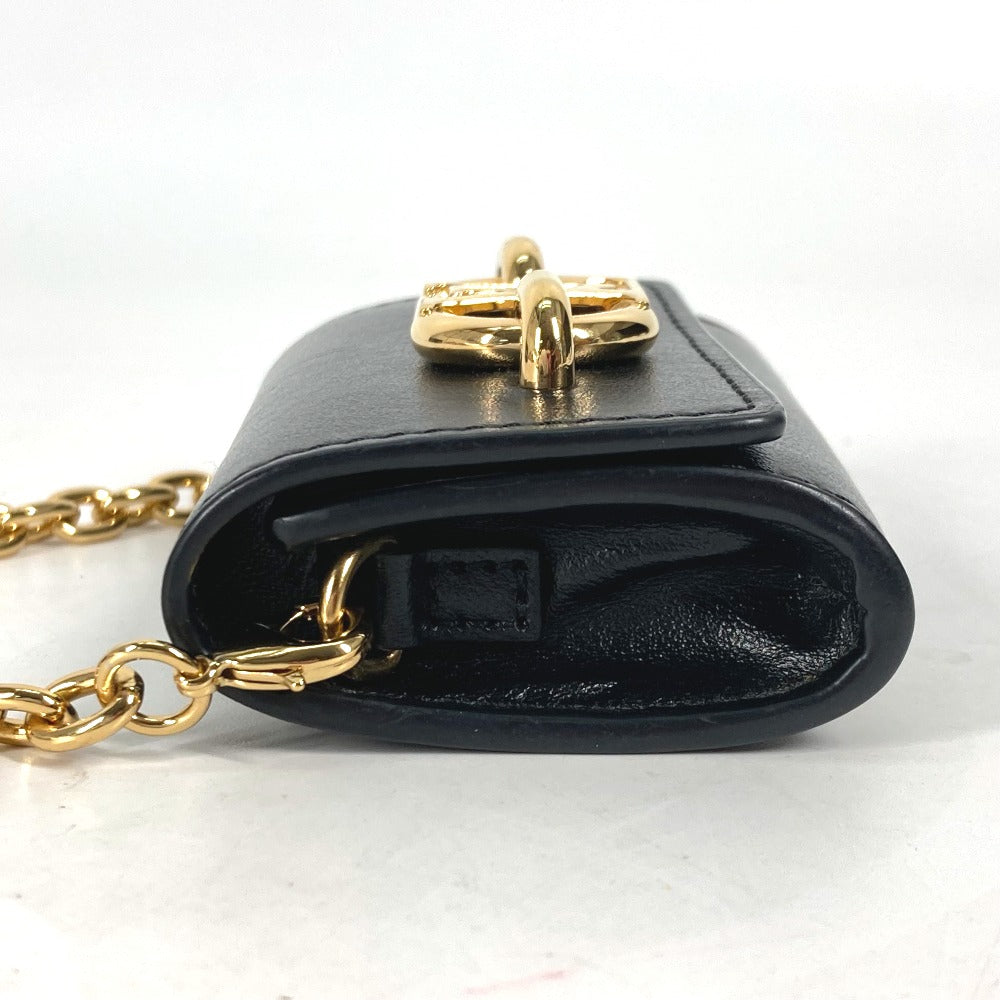 LOUIS VUITTON Other accessories leather black Chain Bijou Sac Earphone Holder LV Link