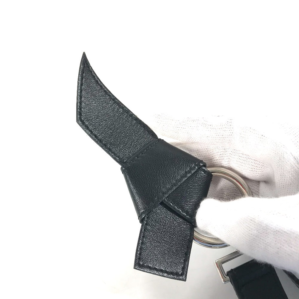 LOUIS VUITTON Shoulder strap leather black Monogram
